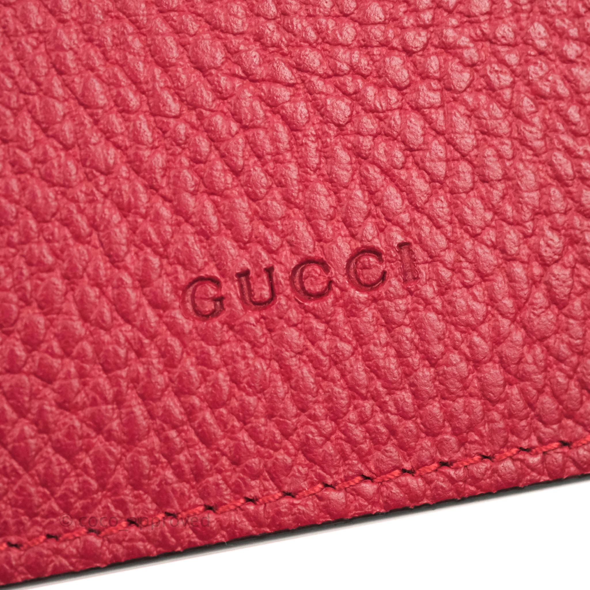 Gucci Medium Dionysus Red Leather Bamboo Top Handle Bag – Coco