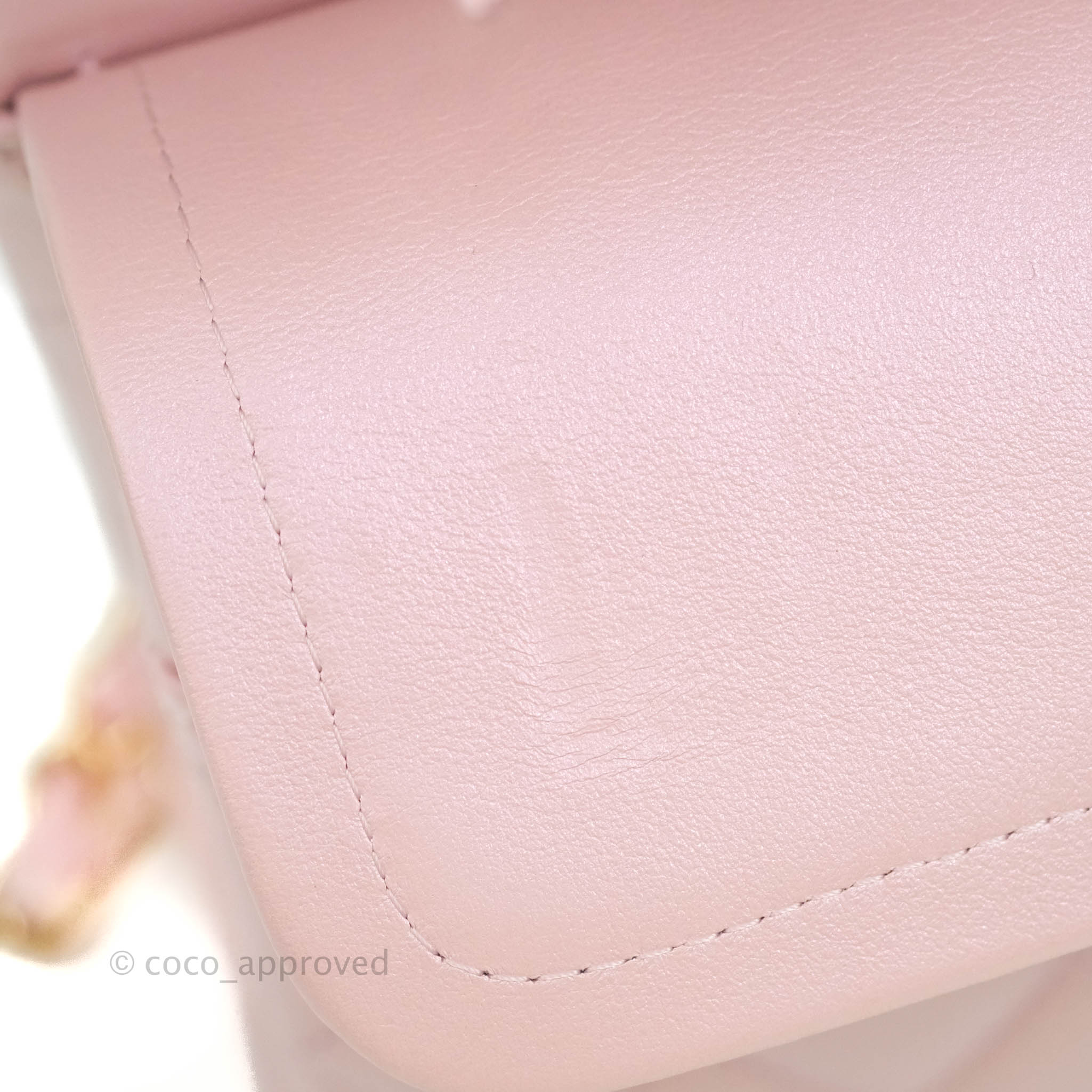 Chanel Quilted M/L Medium Double Flap Bag Iridescent Pink Calfskin Gol –  Coco Approved Studio