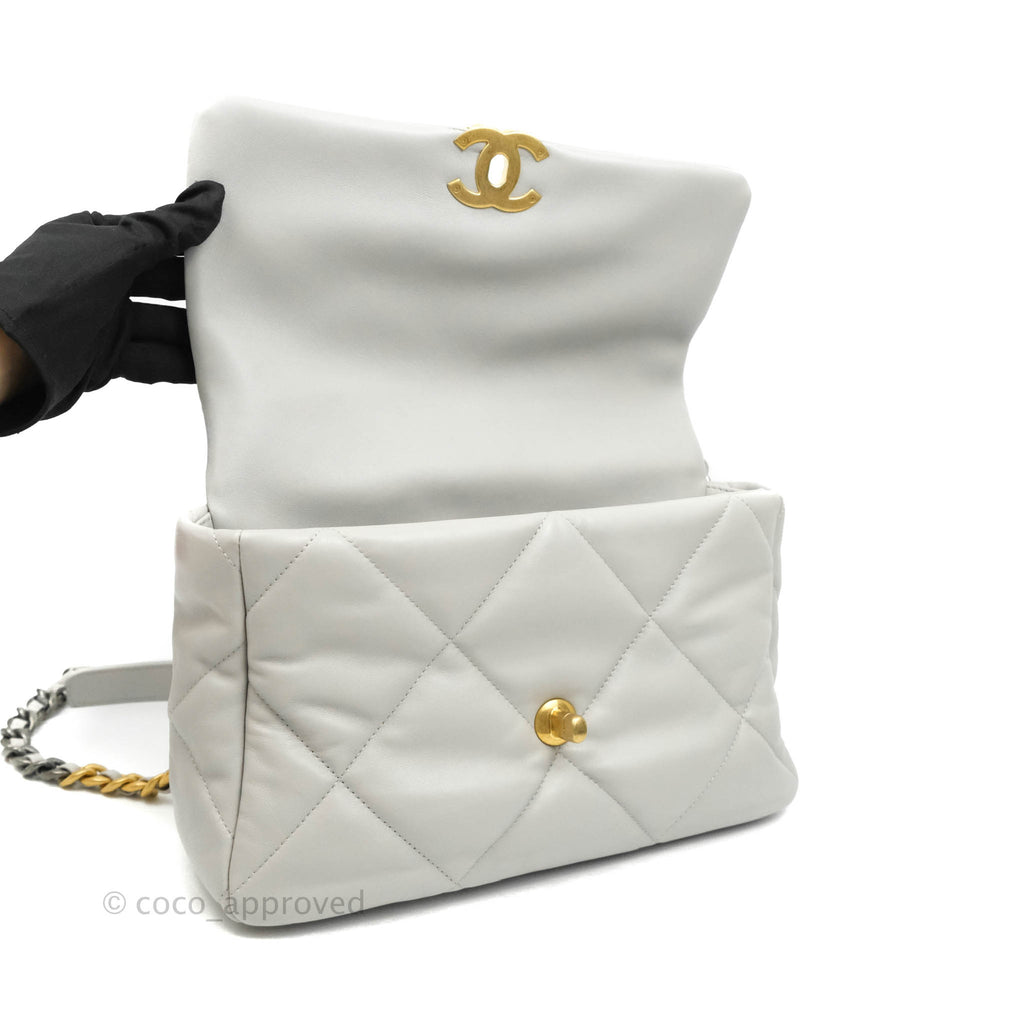 Chanel 19 Medium Grey Mixed Hardware