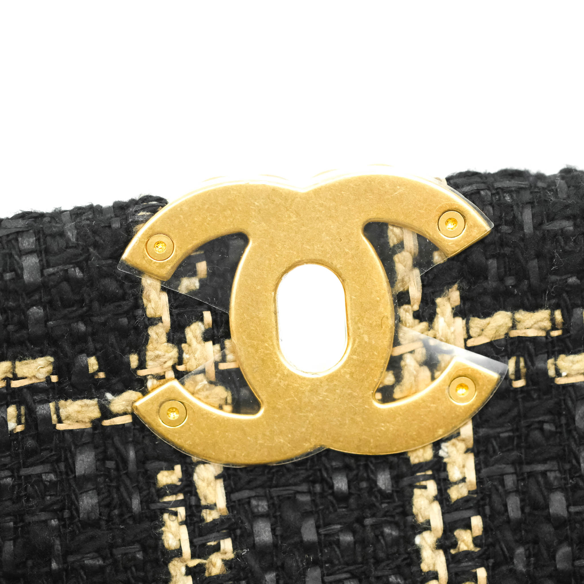 Chanel 19 Small Tweed Black Beige Mixed Hardware – Coco Approved Studio