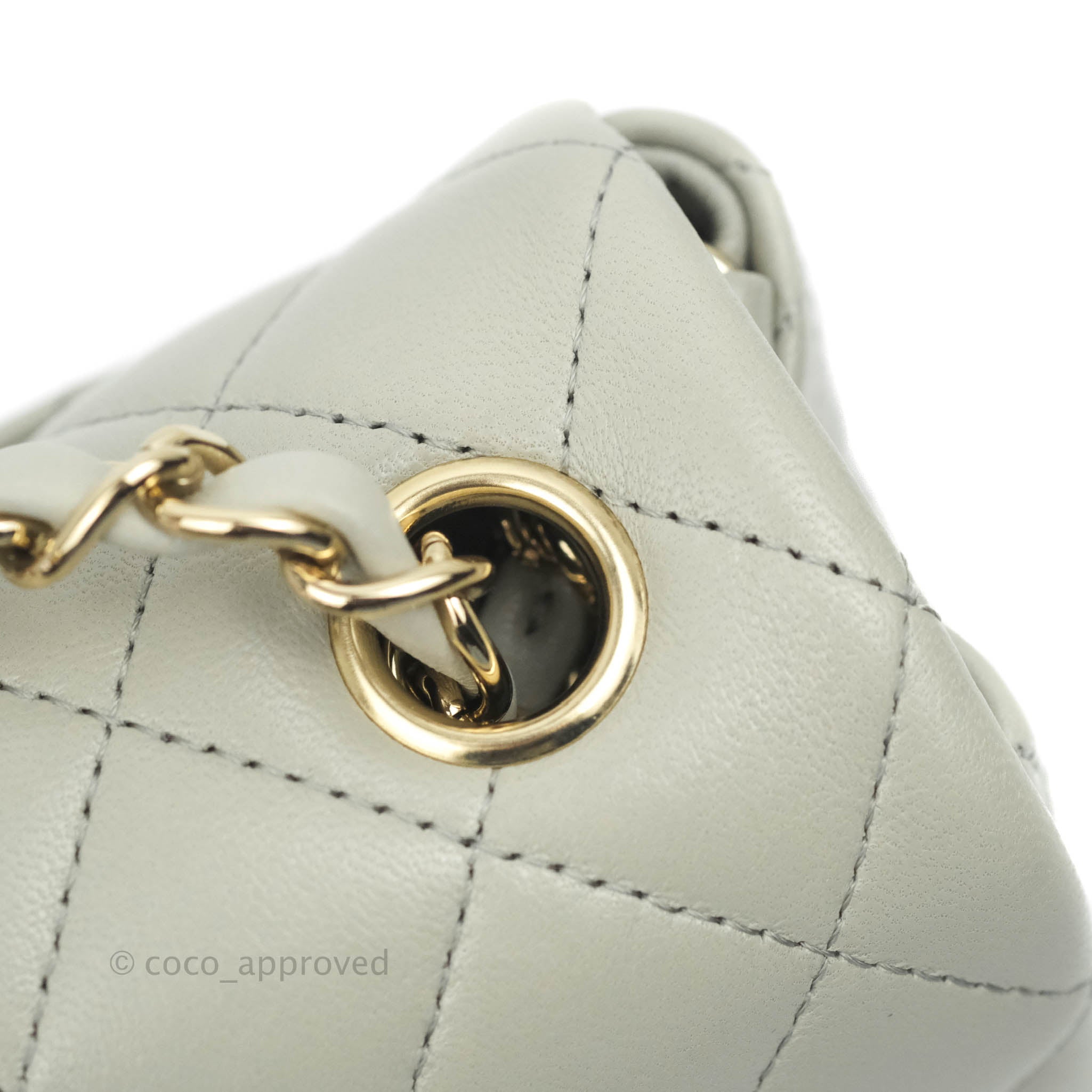 Chanel Mini Rectangular Flap Grey Lambskin Silver Hardware – Madison Avenue  Couture