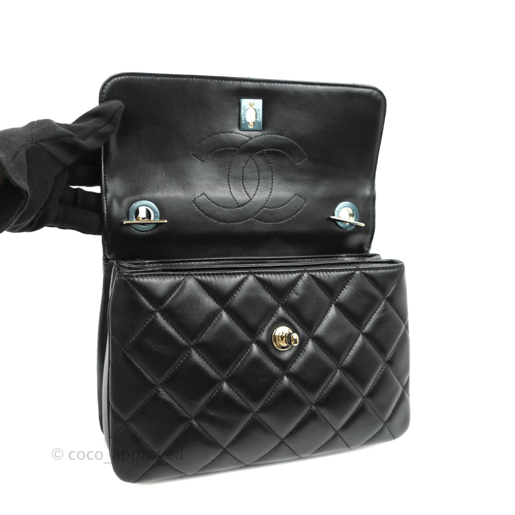 Chanel Trendy CC Small Black Lambskin Gold Hardware