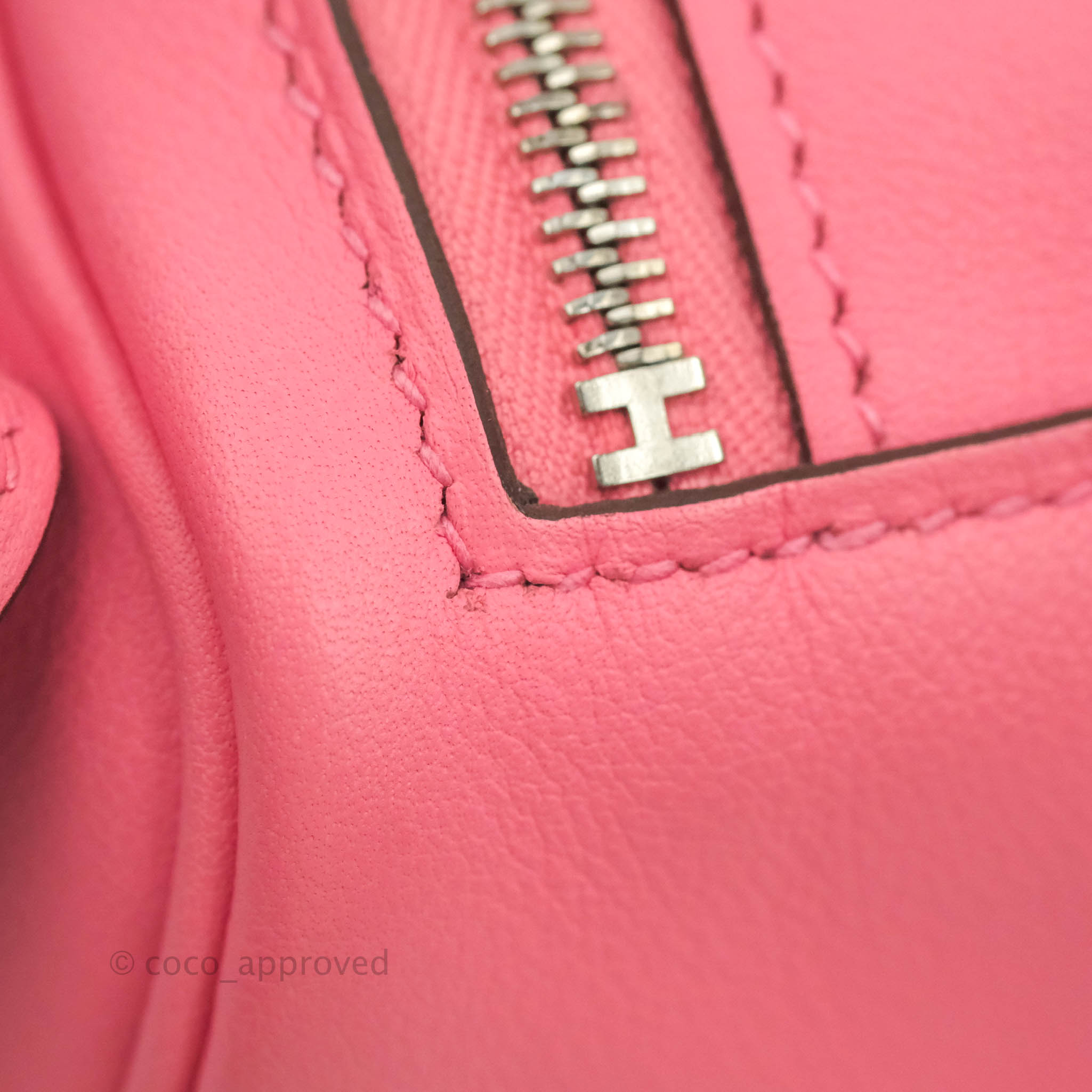 Hermès Mini Lindy 20 Red Swift Palladium Hardware – Coco Approved