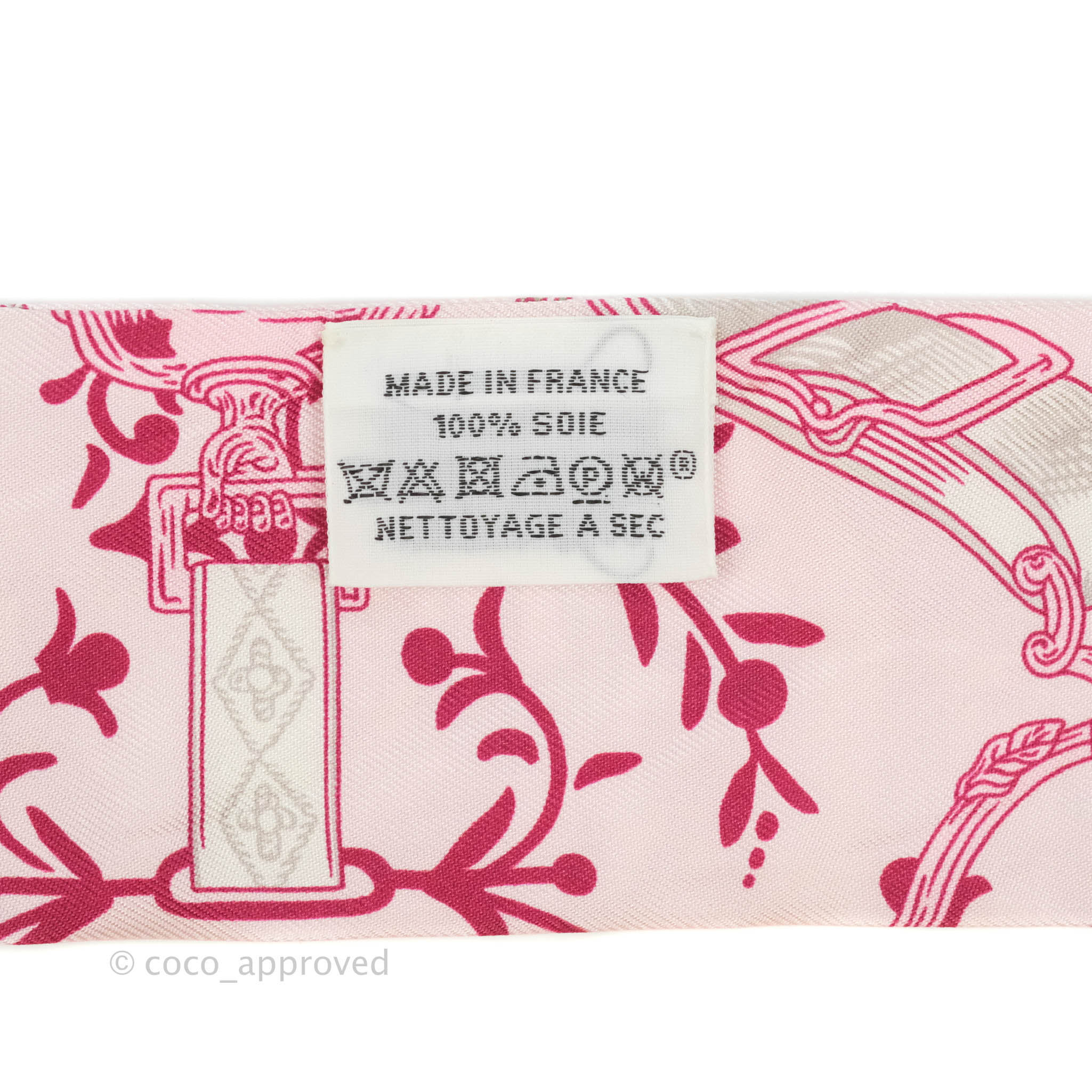 Hermès HERMES Twilly Scarf Silk Pink Auth am3713 ref.787353 - Joli Closet