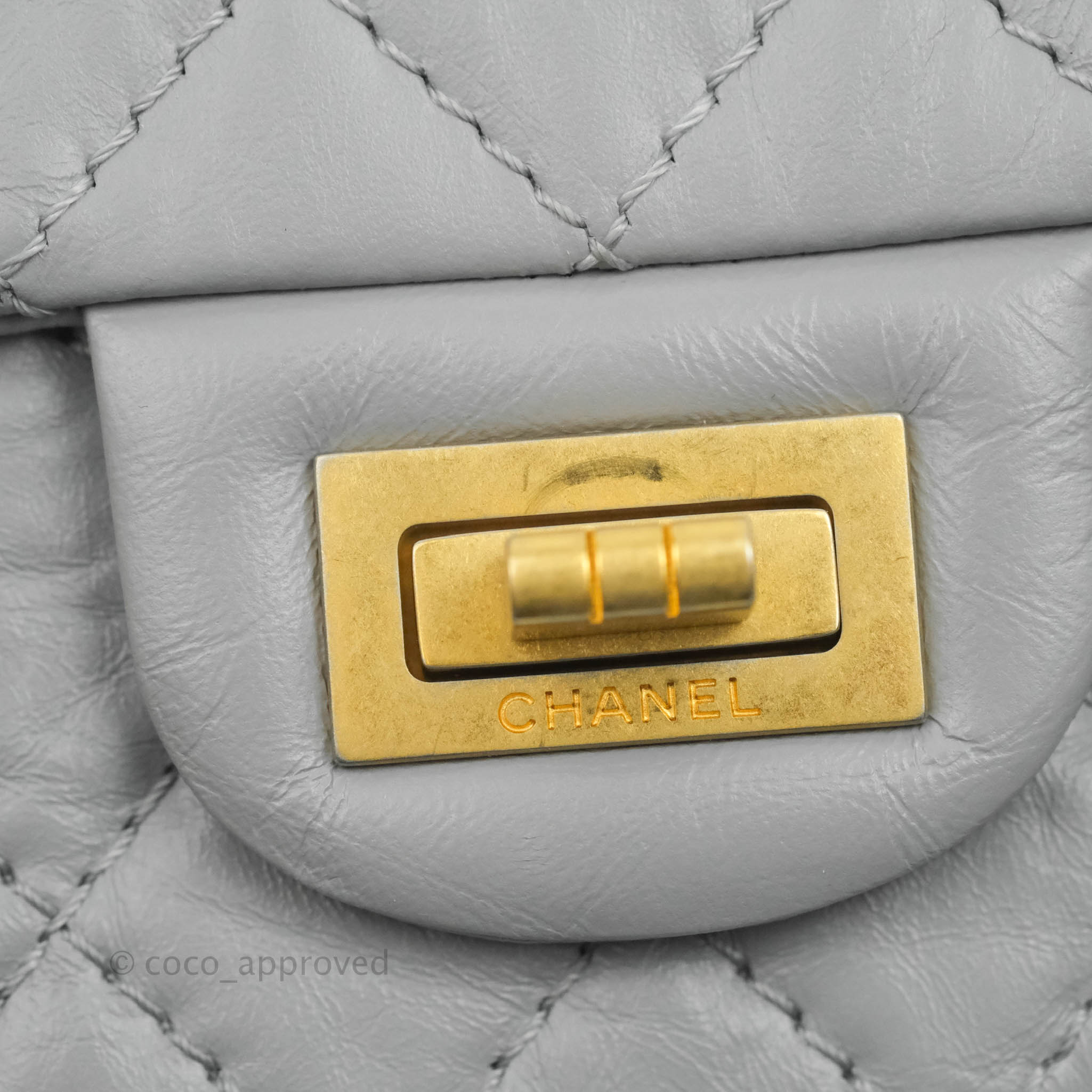 Chanel Yellow Coco's Croc Reissue 224 Double Flap Bag Small