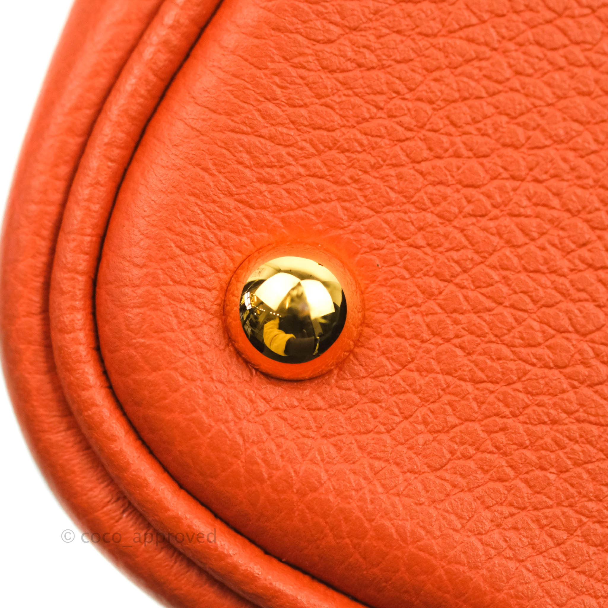 Hermès Bolide Mini 1923 Gold Evercolor Gold Hardware – Coco Approved Studio