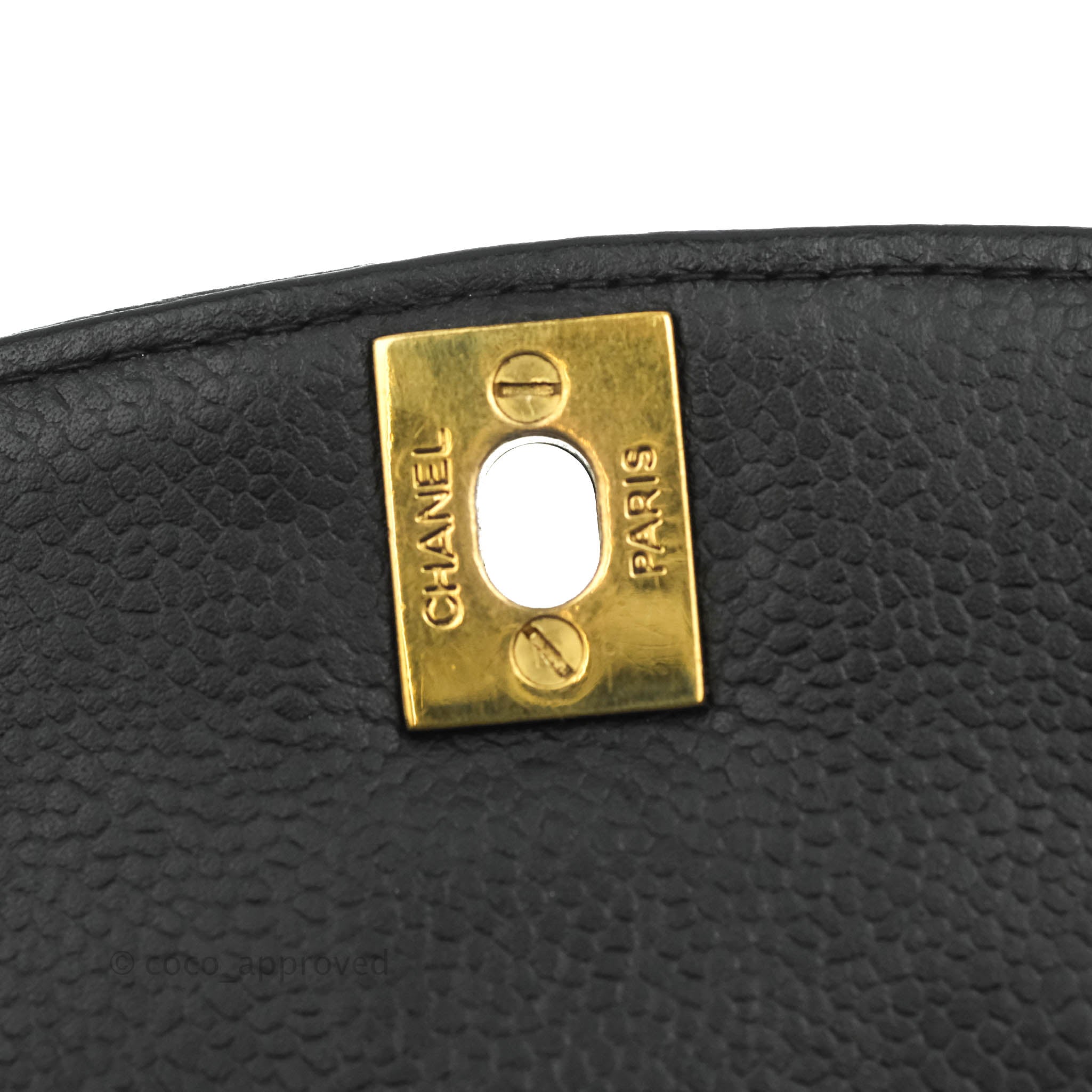 Chanel Vintage Medium Classic Diana Flap Bag Black Caviar 24K Gold Har –  Coco Approved Studio