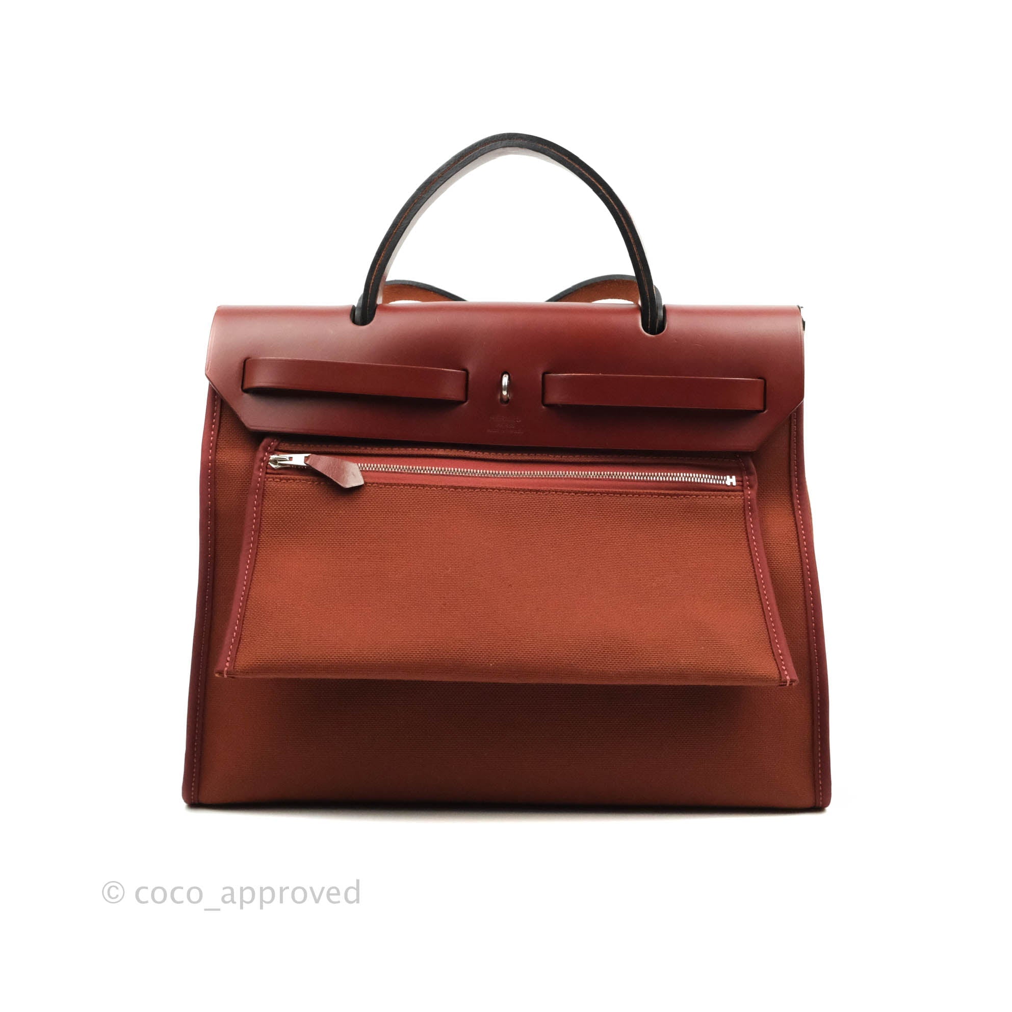 Hermès Herbag Zip 31 Rouge H Palladium Hardware – Coco Approved Studio