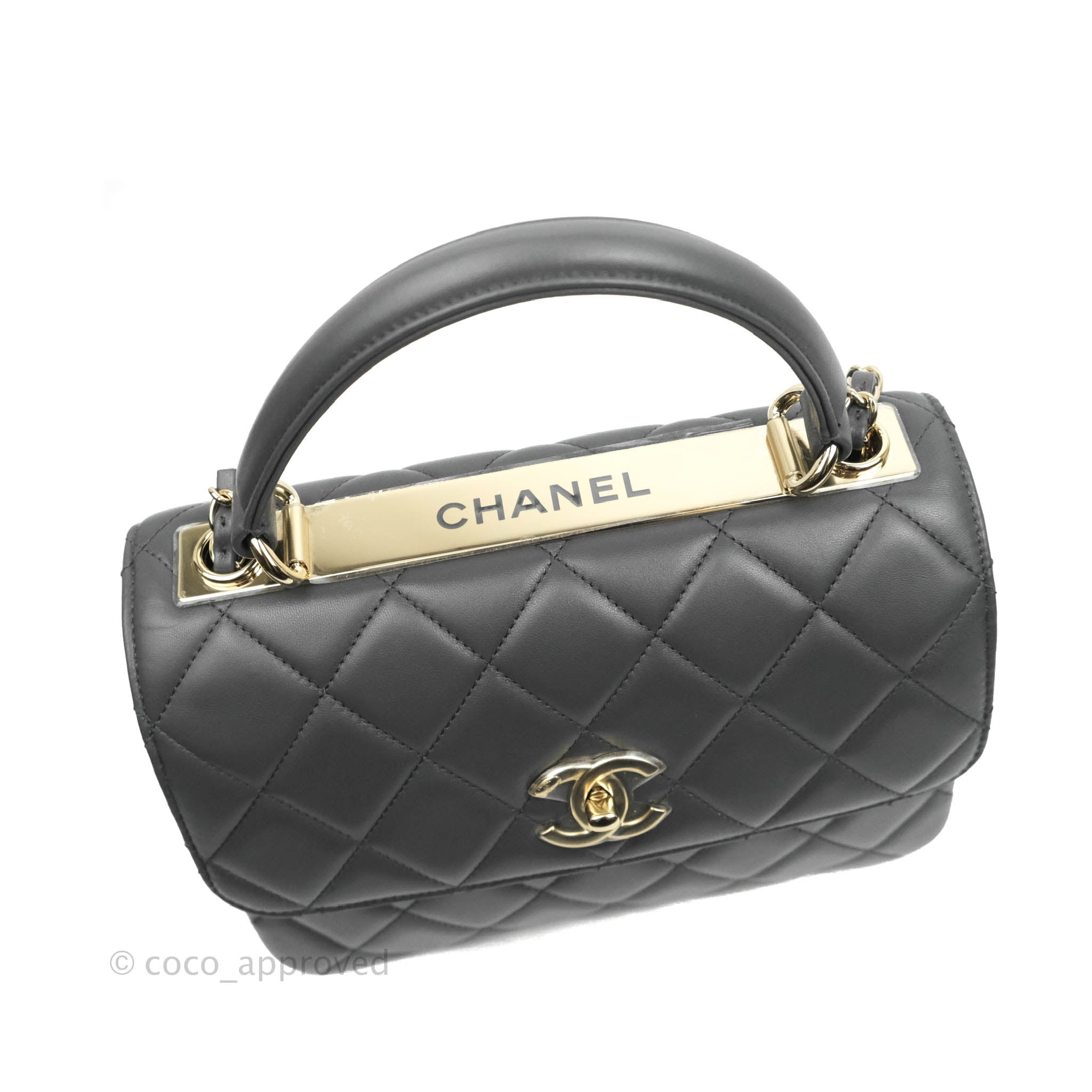 Chanel CC Trendy with handle Black & beautiful 22S darker beige color,  unboxing and reviewing ❤️❤️ 