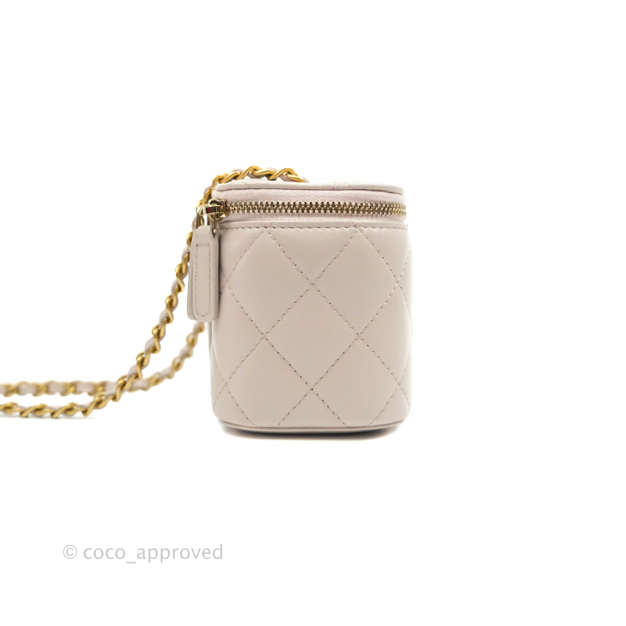 Chanel Pink Quilted Lambskin Mini Camera Case Gold Hardware, 2022