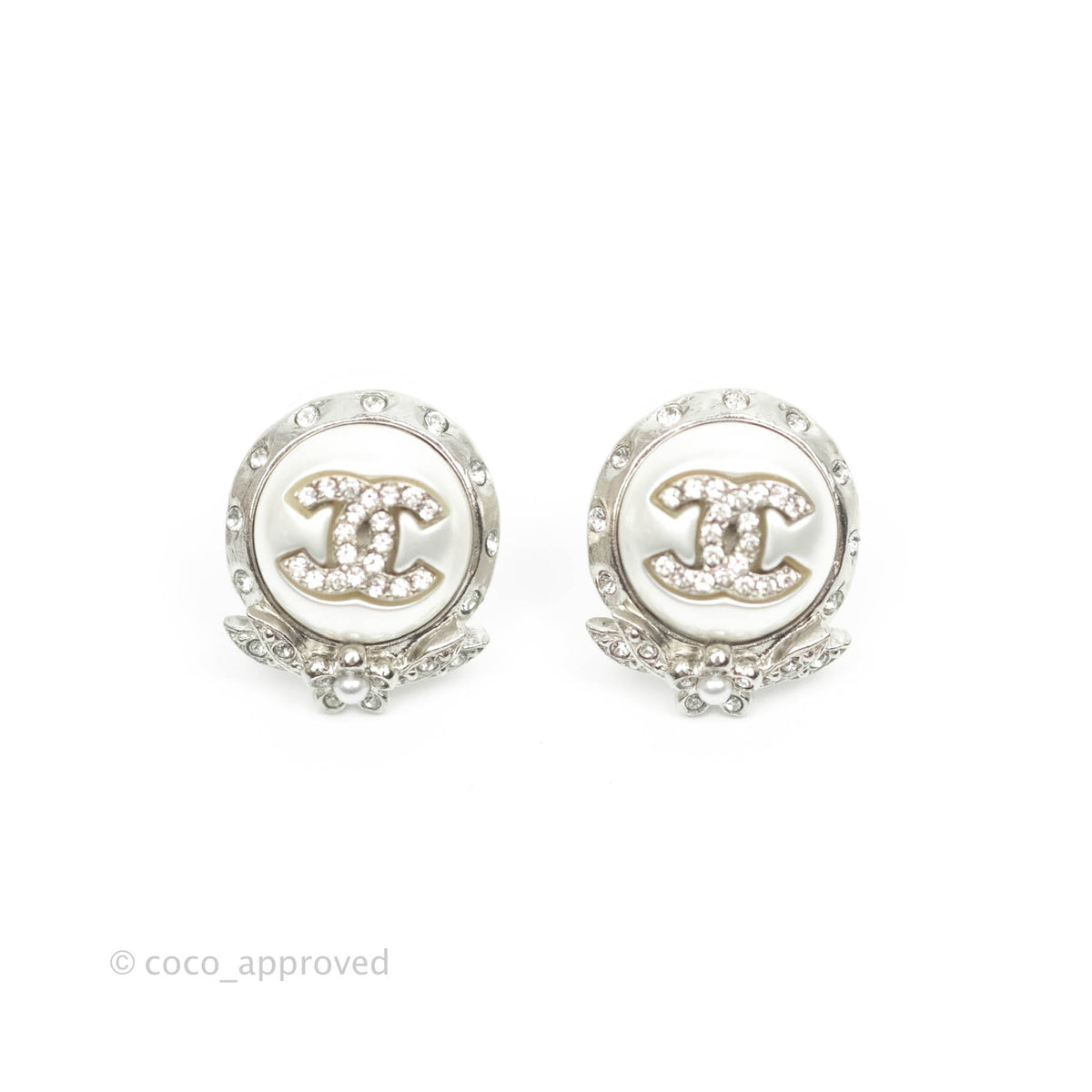 Crystal earrings Chanel Silver in Crystal - 25251911