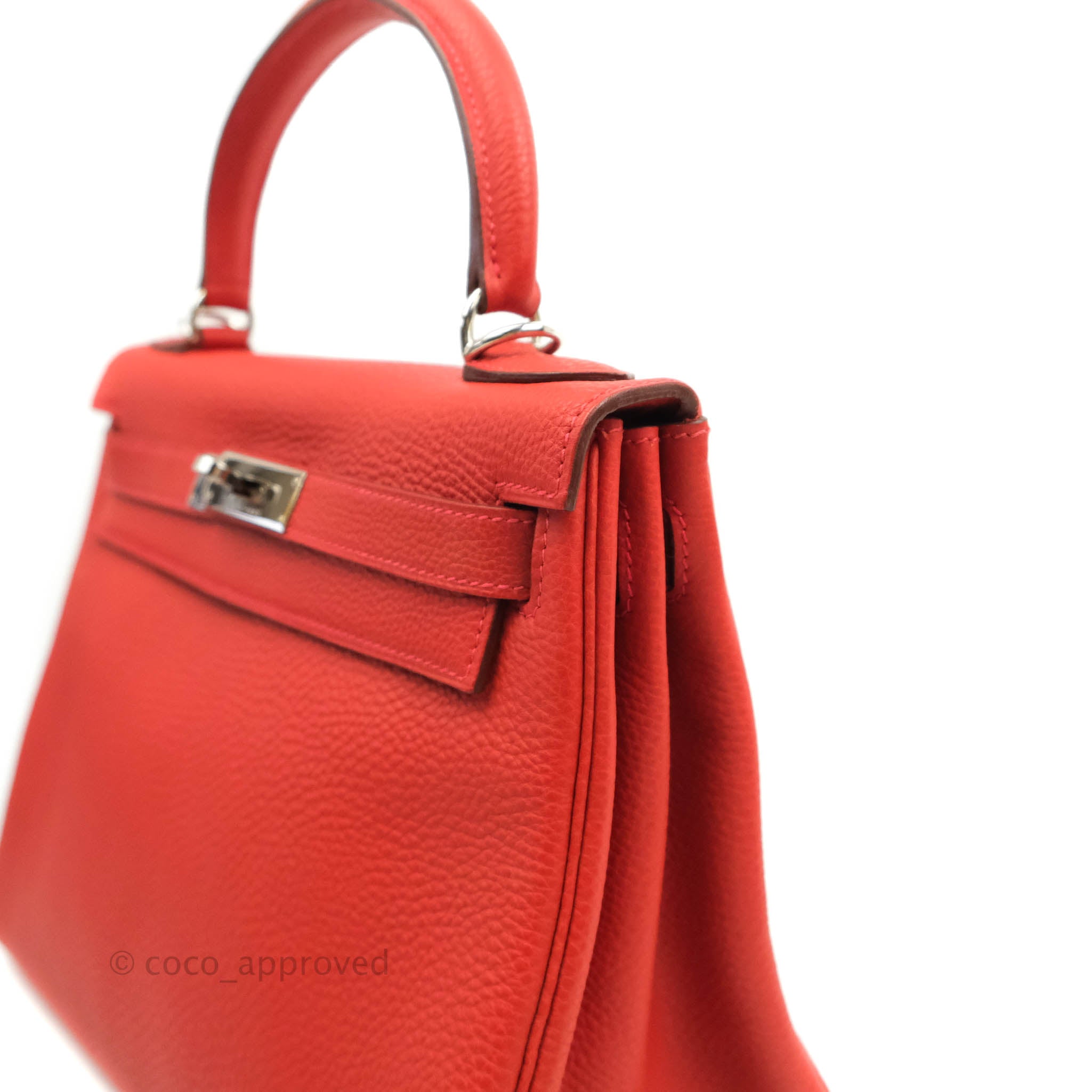 Hermès Kelly Retourne 28 Clemence Leather, Palladium Hardware – Reeluxs  Luxury