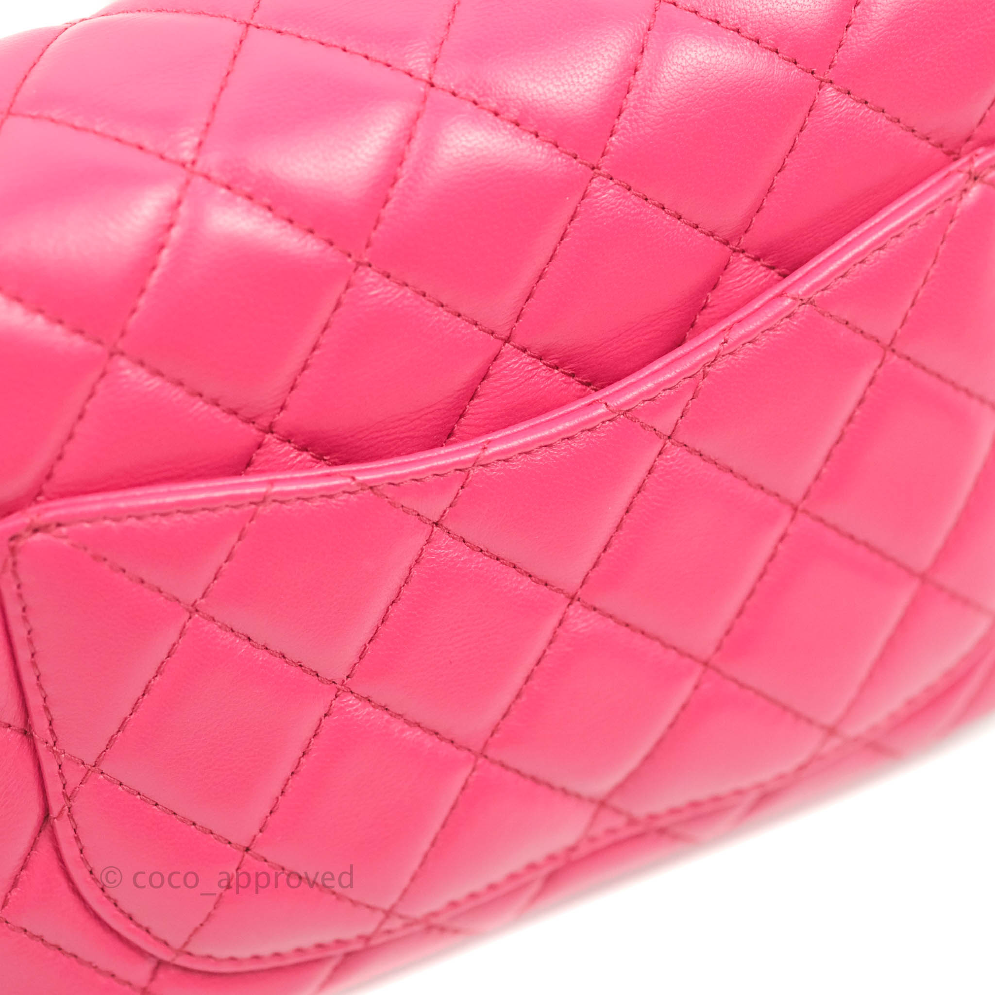 Chanel Pearl Crush Mini Square Quilted Pink Lambskin Aged Gold Hardwar –  Coco Approved Studio