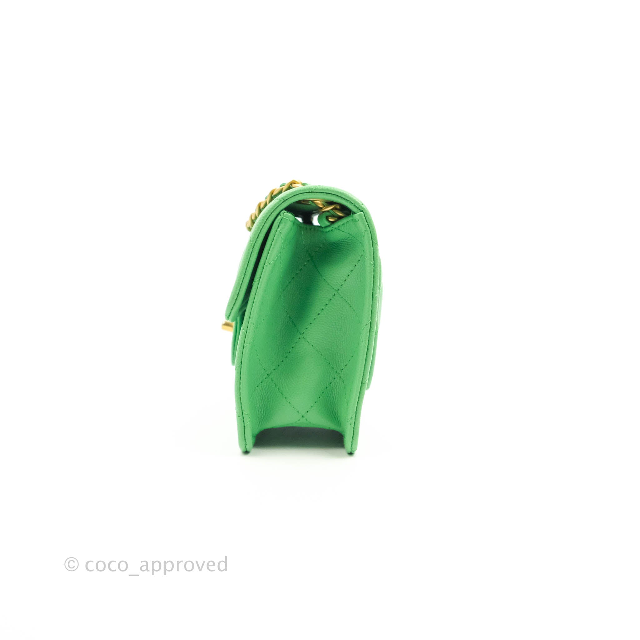 chanel green bag mini