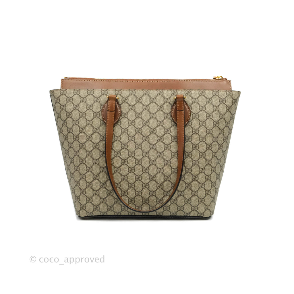 Gucci Monogram Canvas Brown Shopping Tote