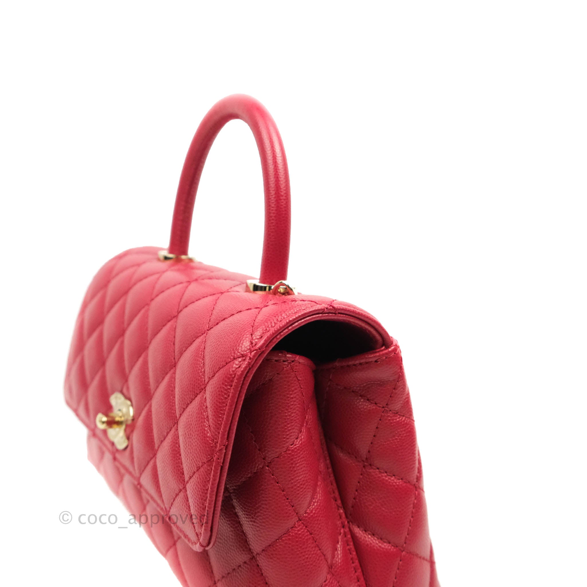 Chanel coco handle red caviar Clearance