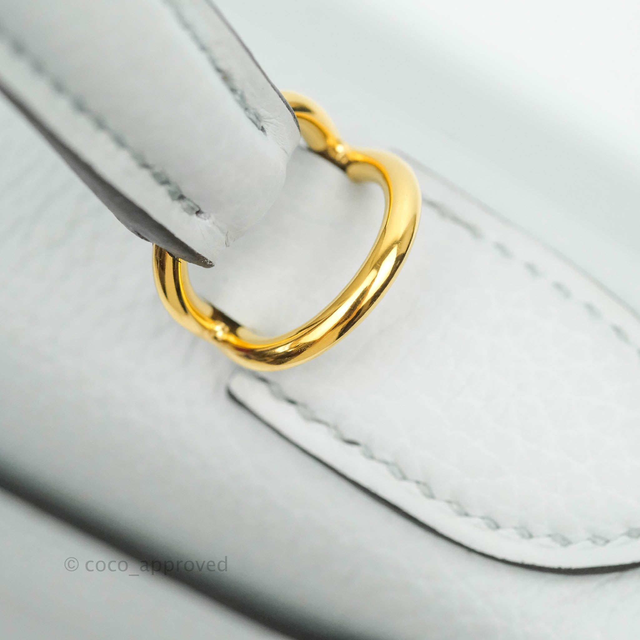 Hermès Kelly Hermes Epsom 25 Eggshell Leather ref.523701 - Joli Closet
