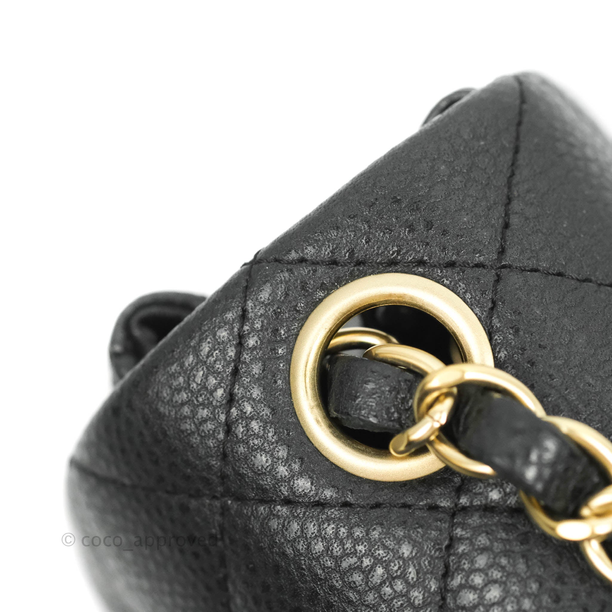 Chanel Classic Quilted Mini Square Flap Iridescent Gold Gold Hardware –  Coco Approved Studio