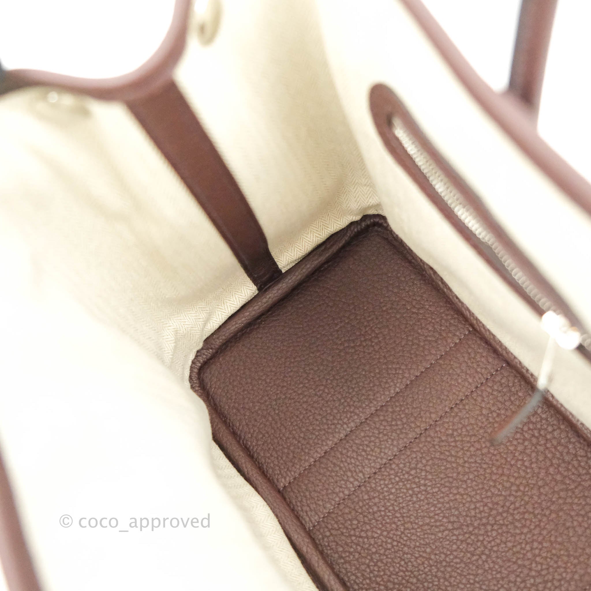 【新品同様 /Etoupe & Rouge Sellier】HERMES Garden Party 30 Hermès Garden Party 30 Clémence / Toile Étoupe | SACLÀB