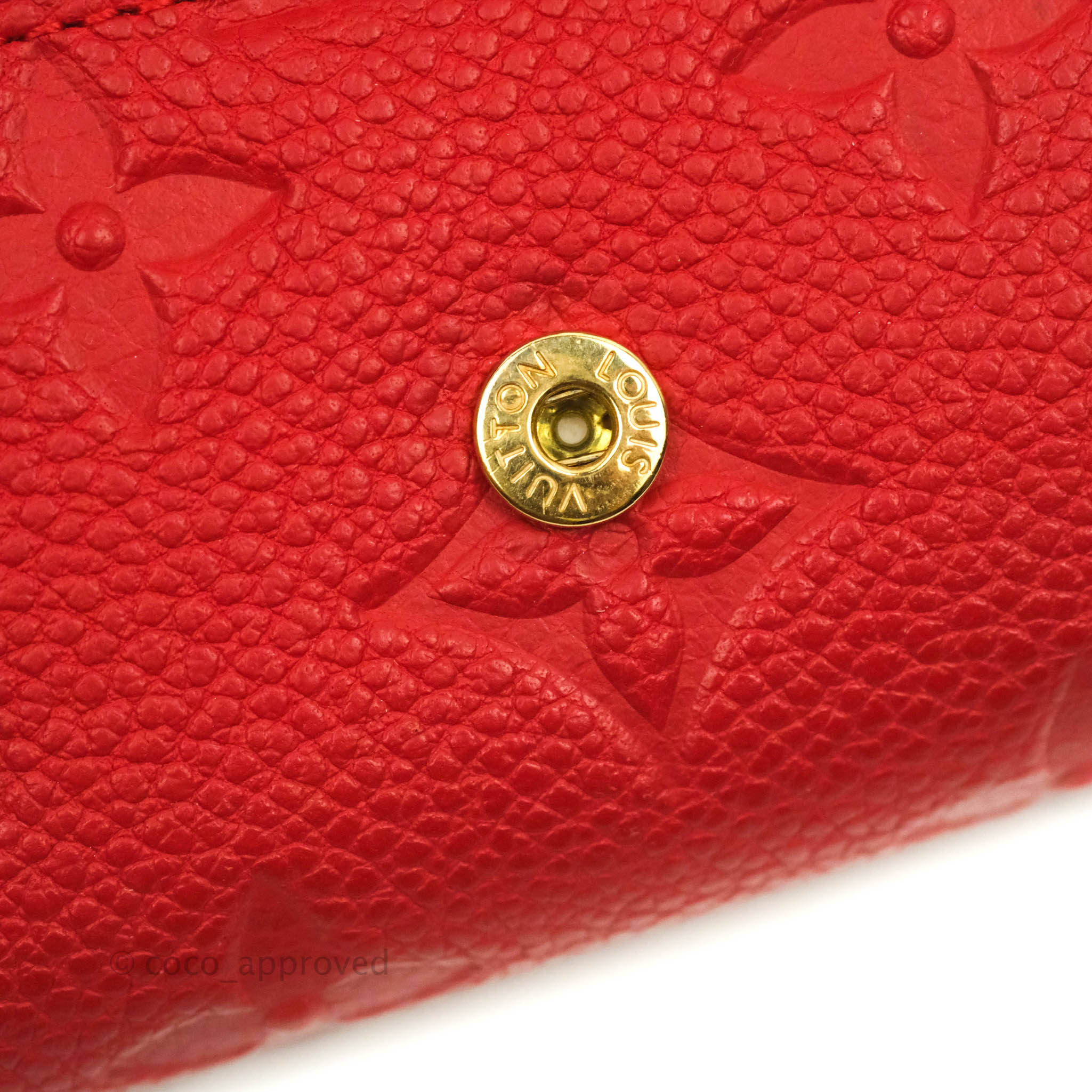 Louis Vuitton Monogram Empreinte Red 6 Key Holder Gold Hardware – Coco  Approved Studio
