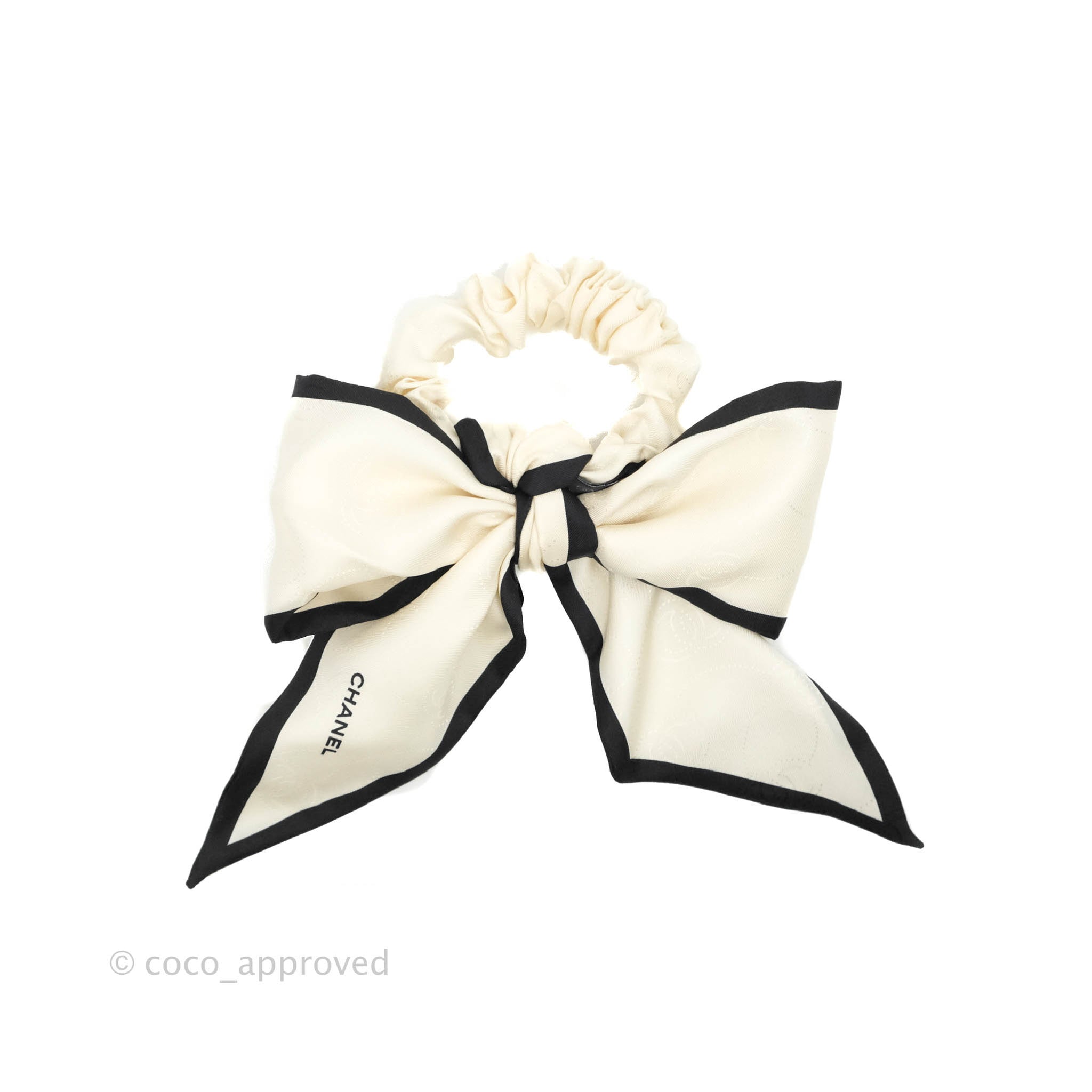 chanel hair bow tie