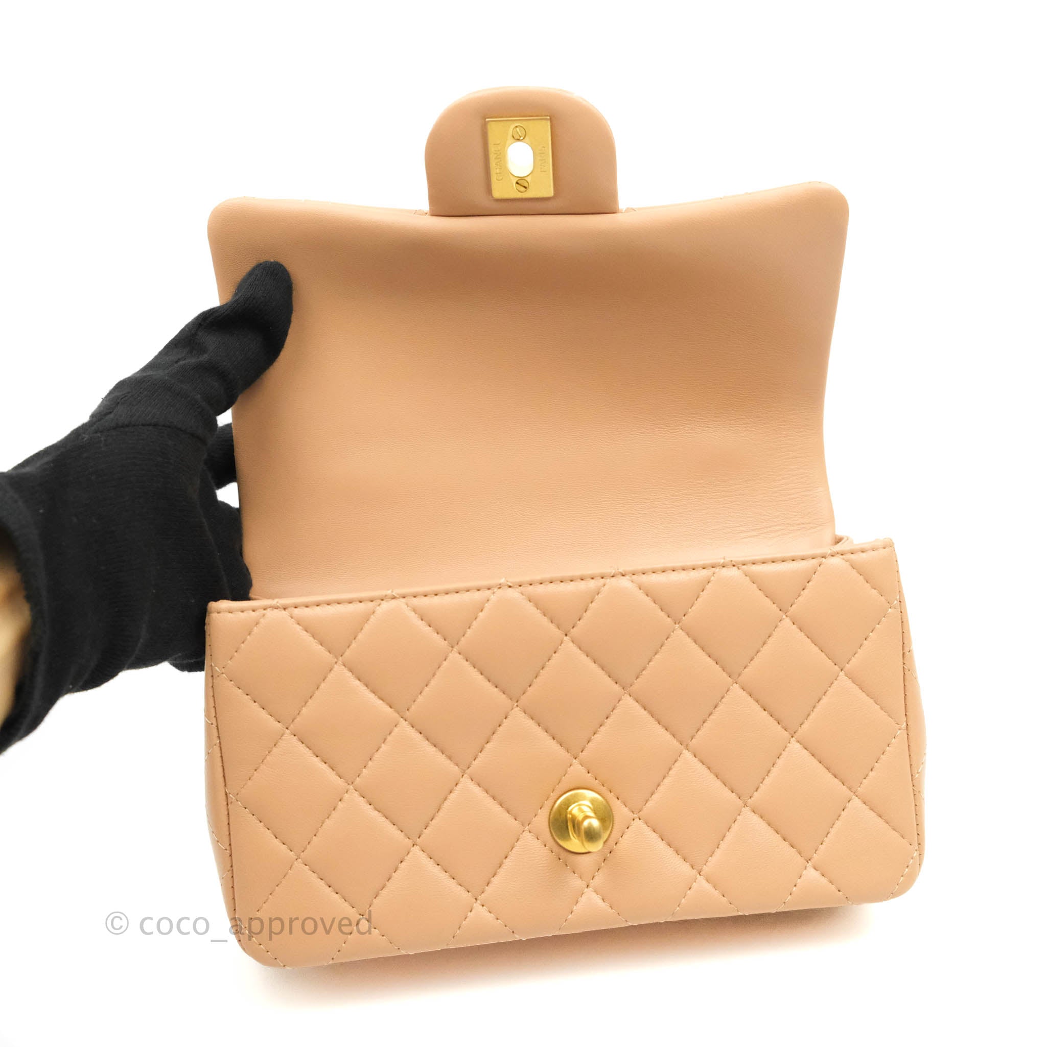 Chanel 19 Flap Bag Lamb Beige  SACLÀB