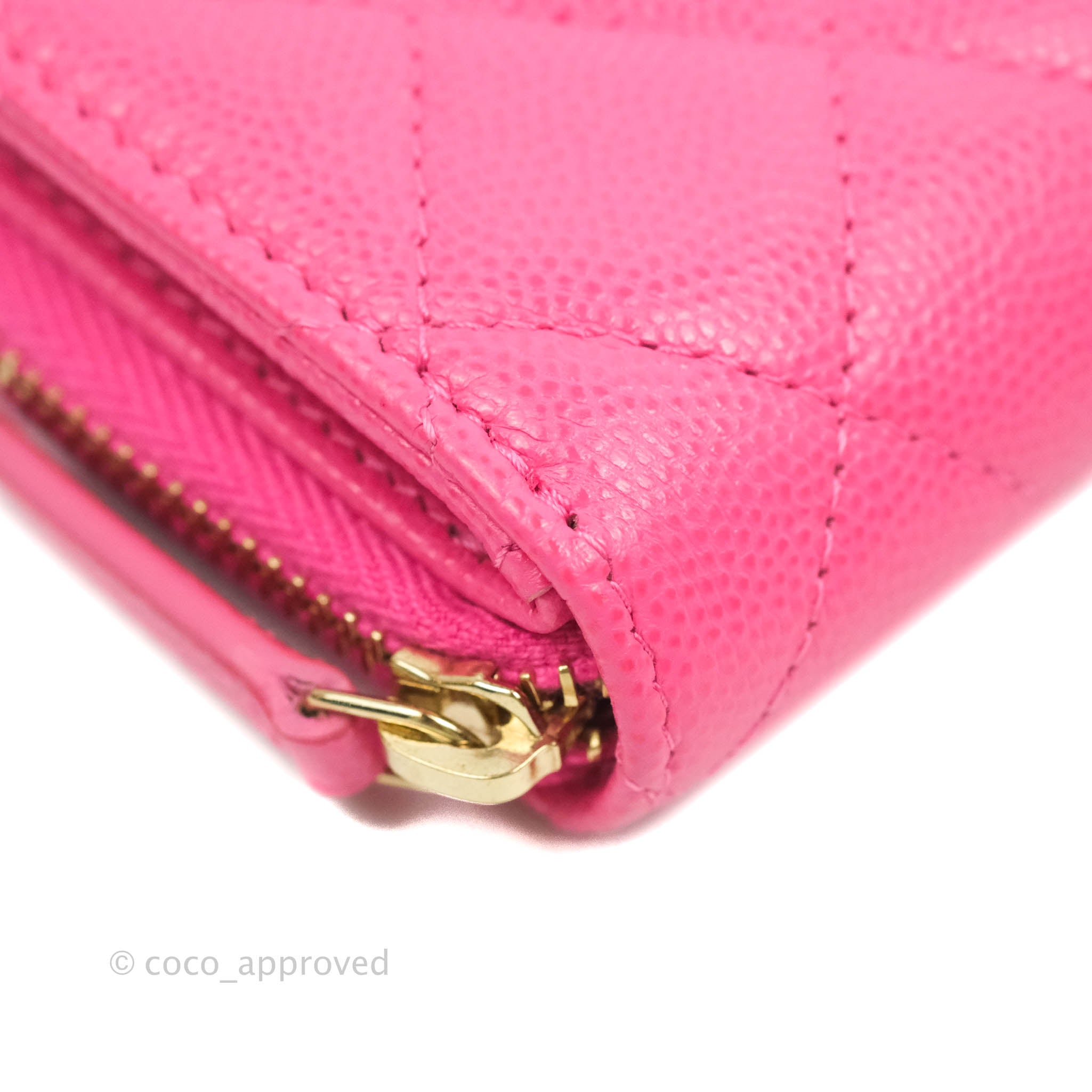 Chanel 2023 Classic Zipped Coin Purse Coin Pouch - Pink Wallets,  Accessories - CHA883779