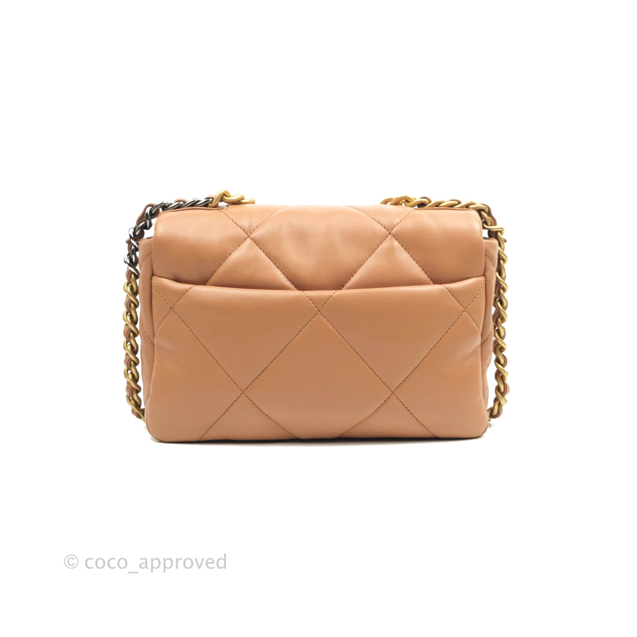 Chanel 19 Small Dark Beige Caramel Mixed Hardware 21K – Coco Approved Studio