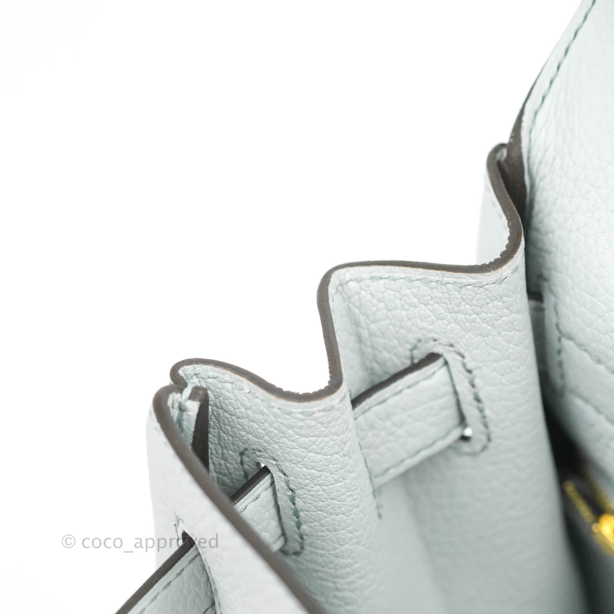 Hermès Kelly Sport MM Blue Ostrich leather ref.630656 - Joli Closet