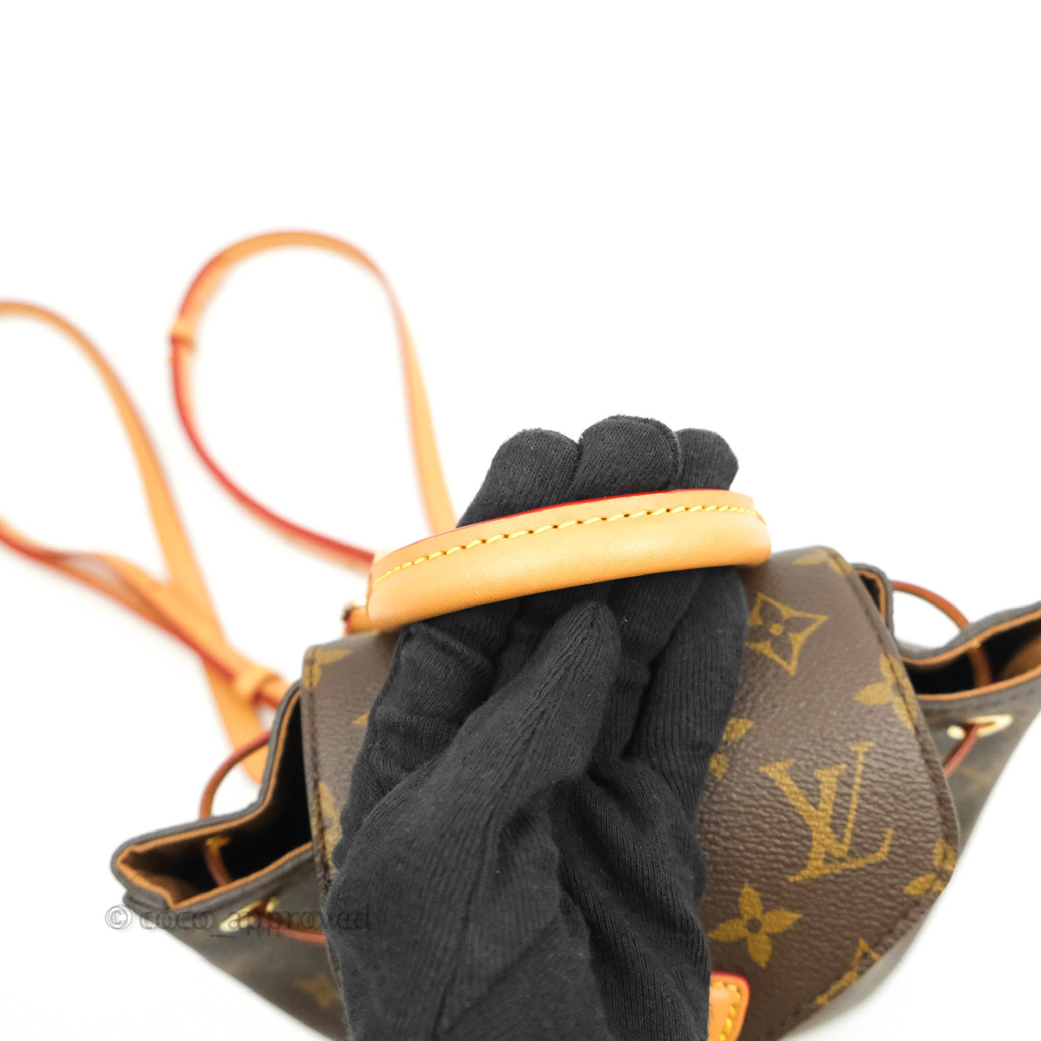 Louis Vuitton, Bags, Louis Vuitton Monogram Montsouris Bb Backpack  Natural Leather Euc