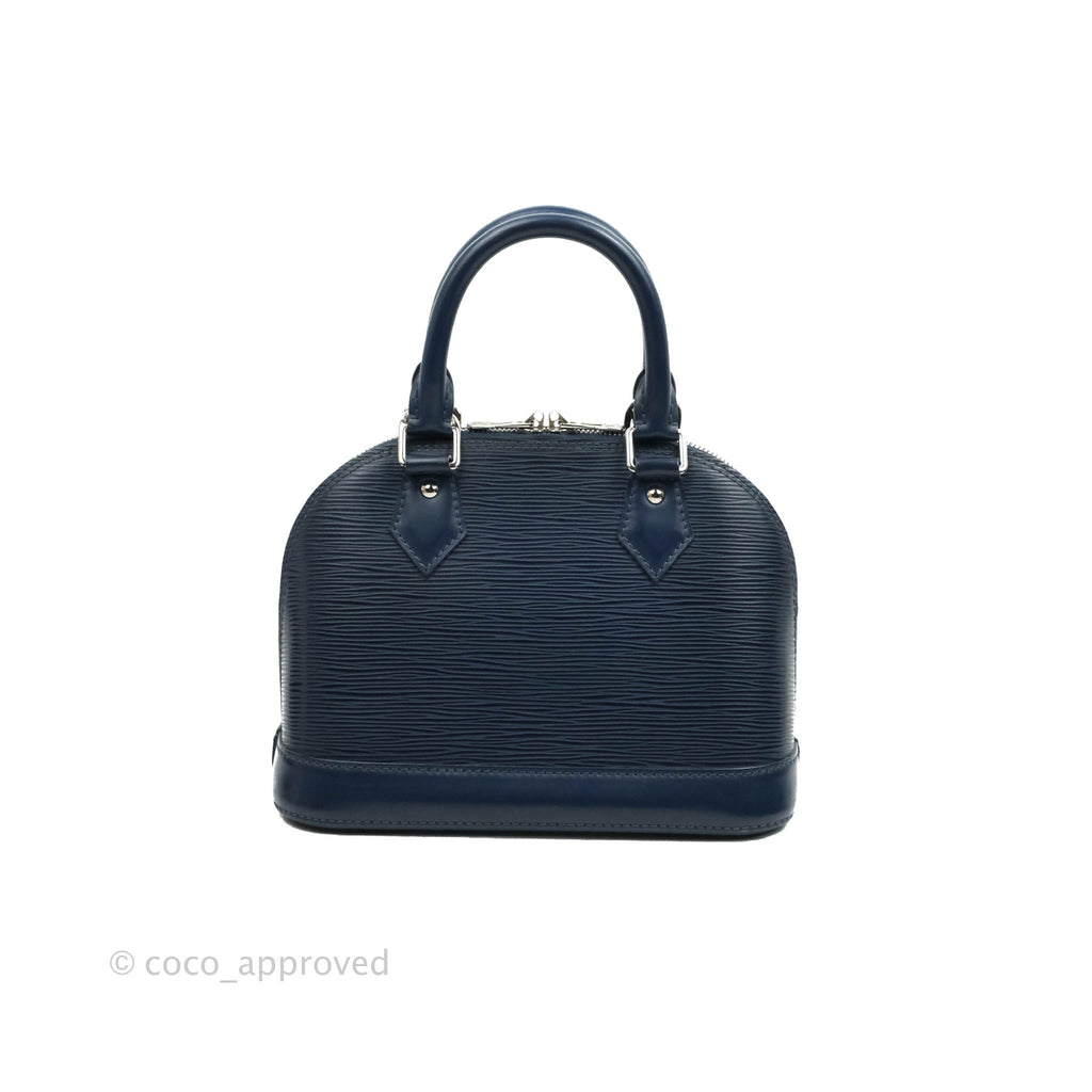 Louis Vuitton Epi Alma BB Navy Silver Hardware