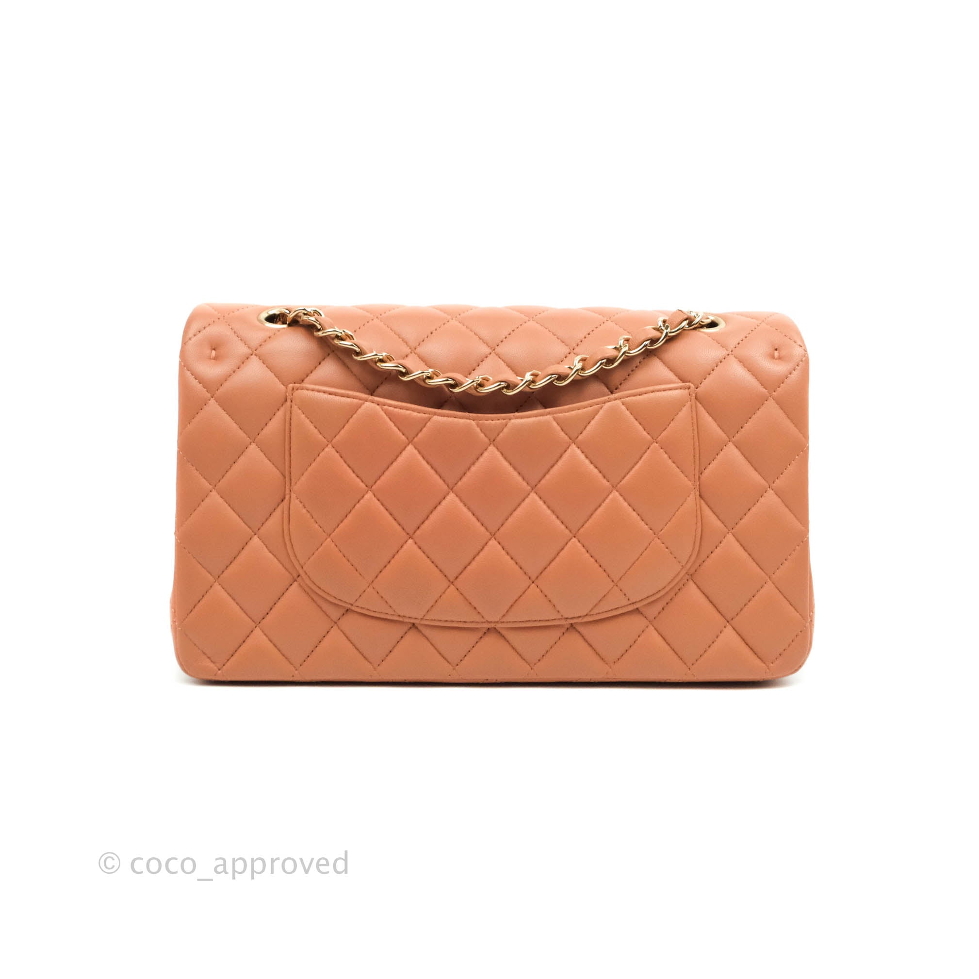 Chanel 22A Dark Beige Quilted Classic Long Flap Wallet