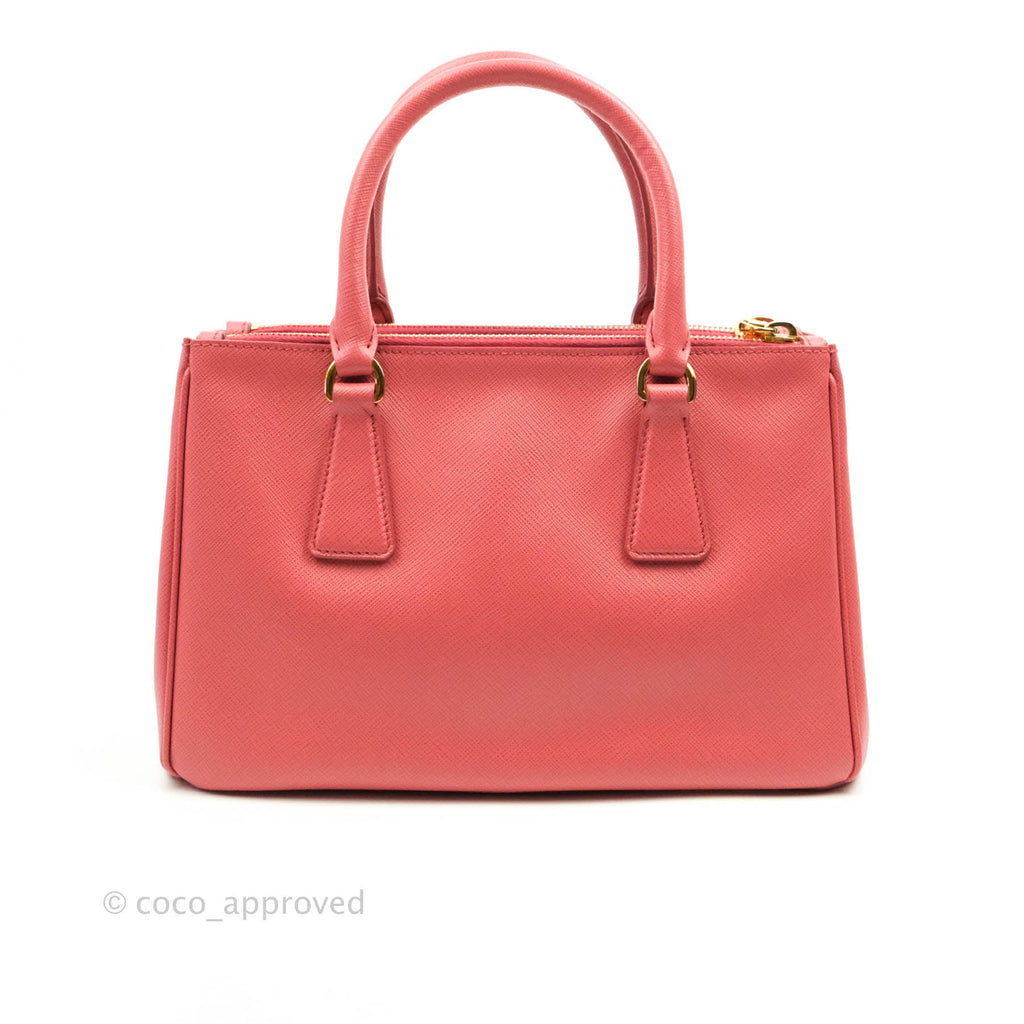 Prada Small Lux Galleria Bag Tamaris Saffiano Gold Hardware