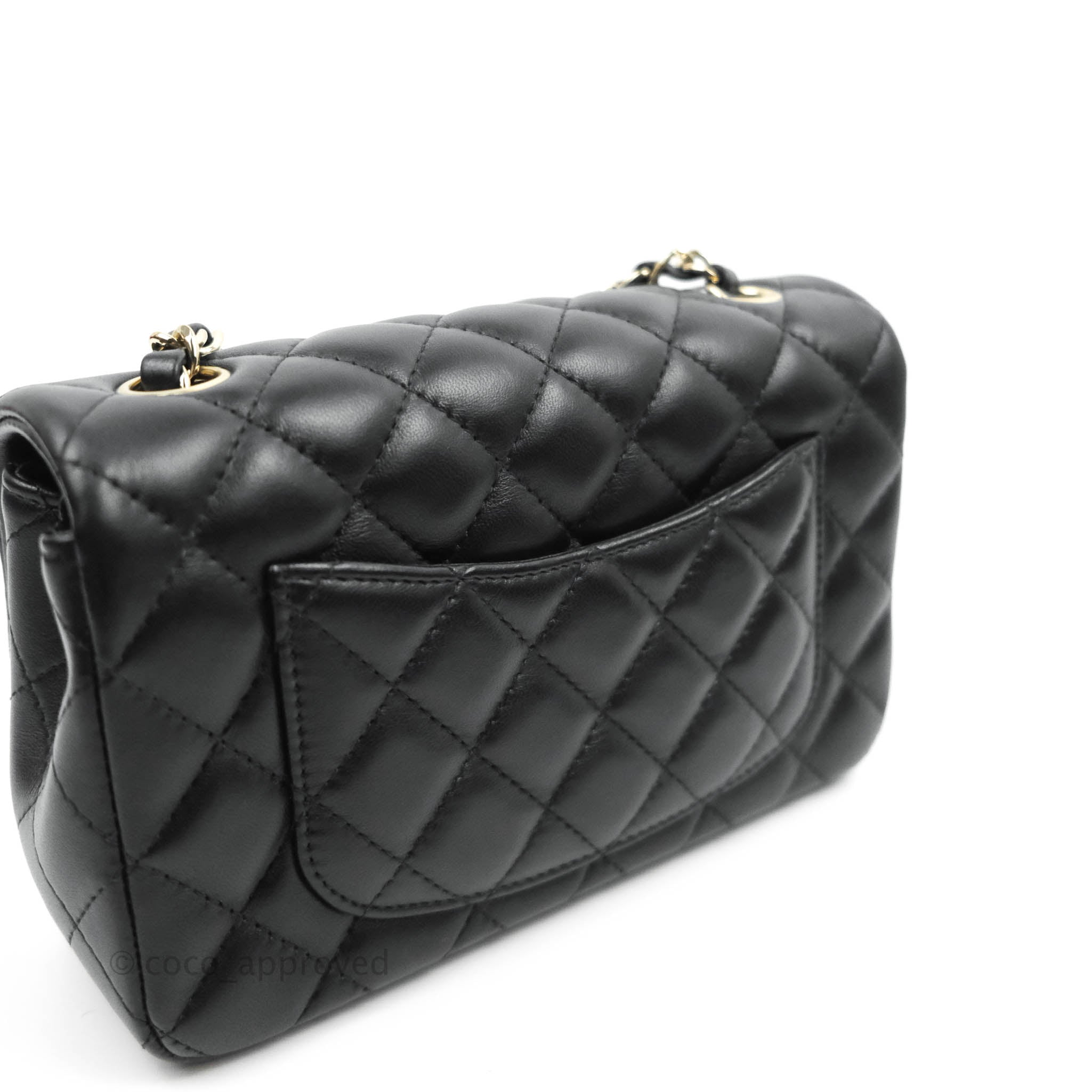 Chanel Vintage Small Single Full Flap Bag Beige Lambskin 24K Gold Hard – Coco  Approved Studio