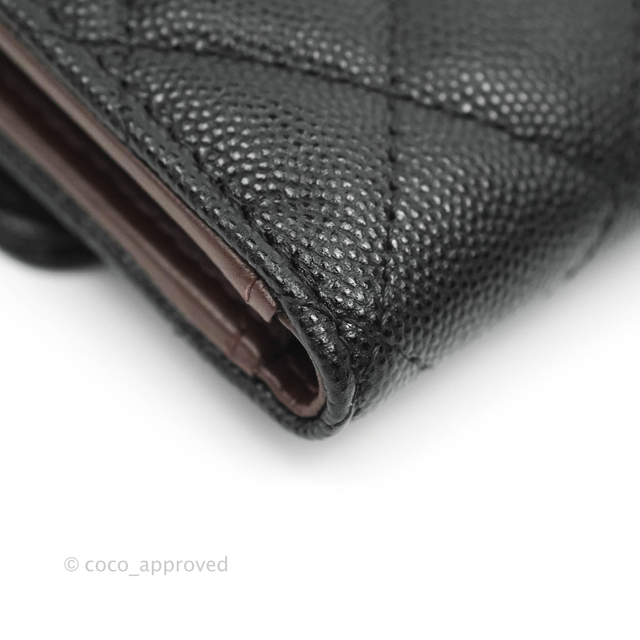 Chanel Classic Flap Wallet Black Caviar Gold Hardware⁣ – Coco Approved  Studio