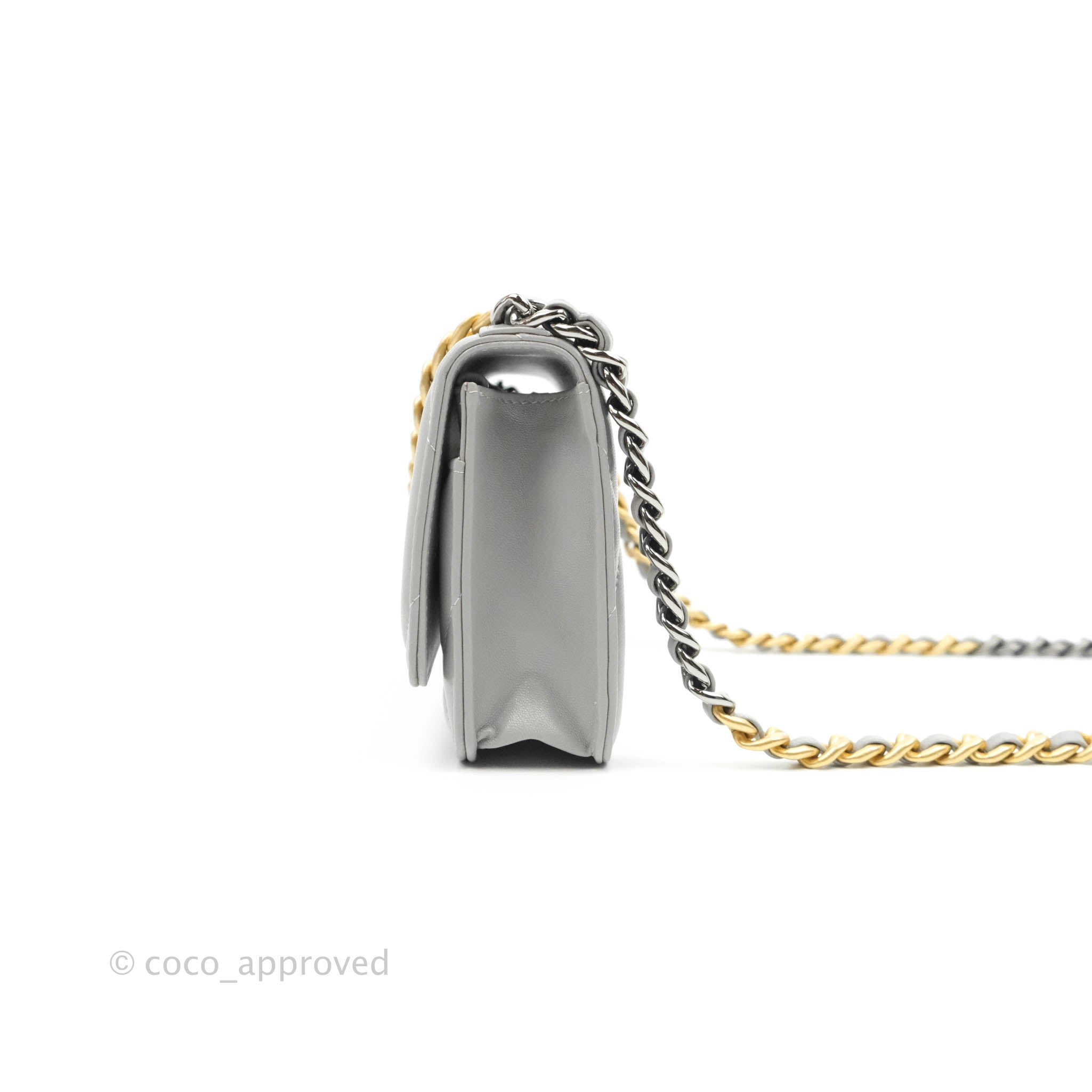 Céline Pre-owned C Chain-Strap Wallet Bag - Grey