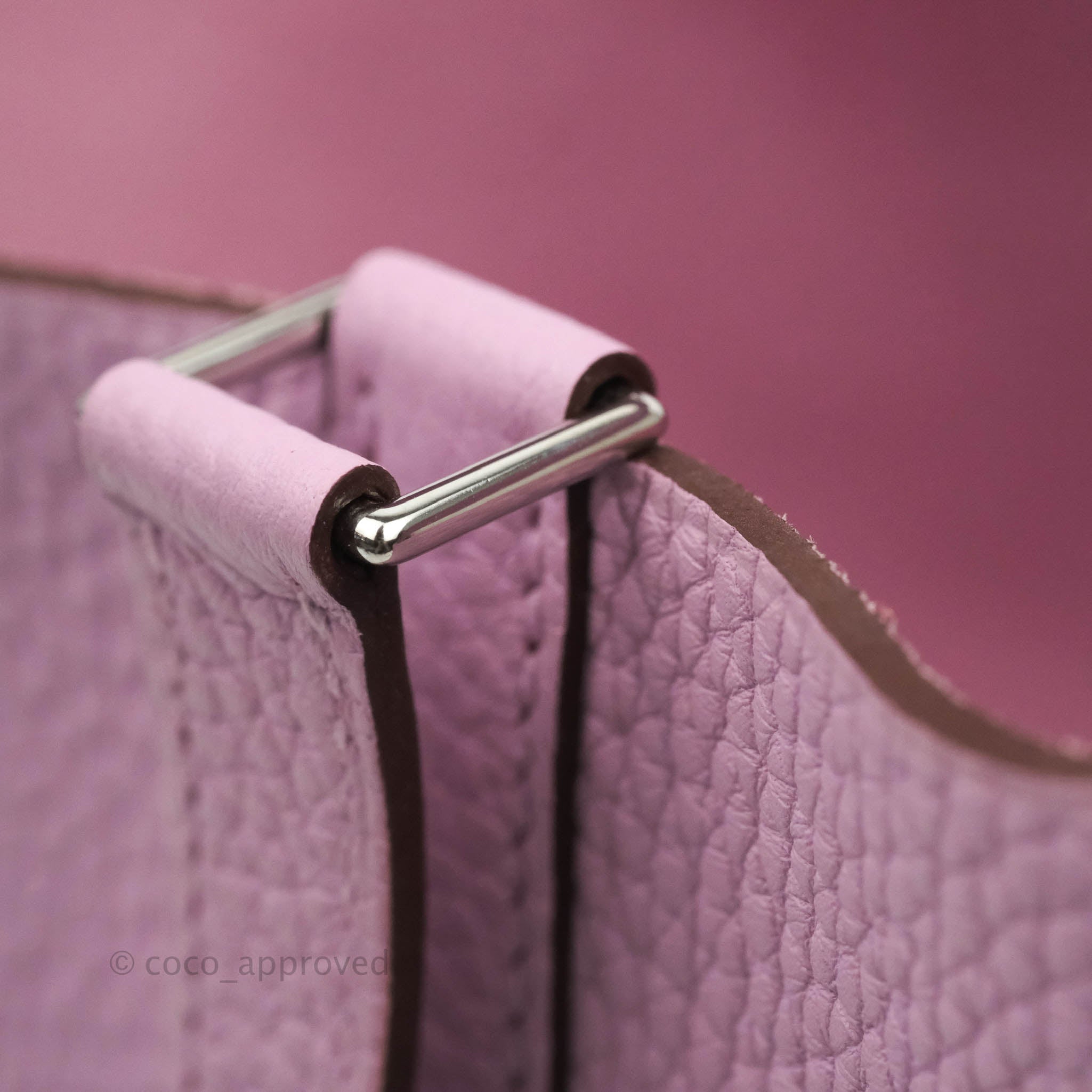 Hermès Lucky Daisy Picotin 18 In Mauve Sylvestre, Cuivre And White Swift  With Palladium Hardware in Pink
