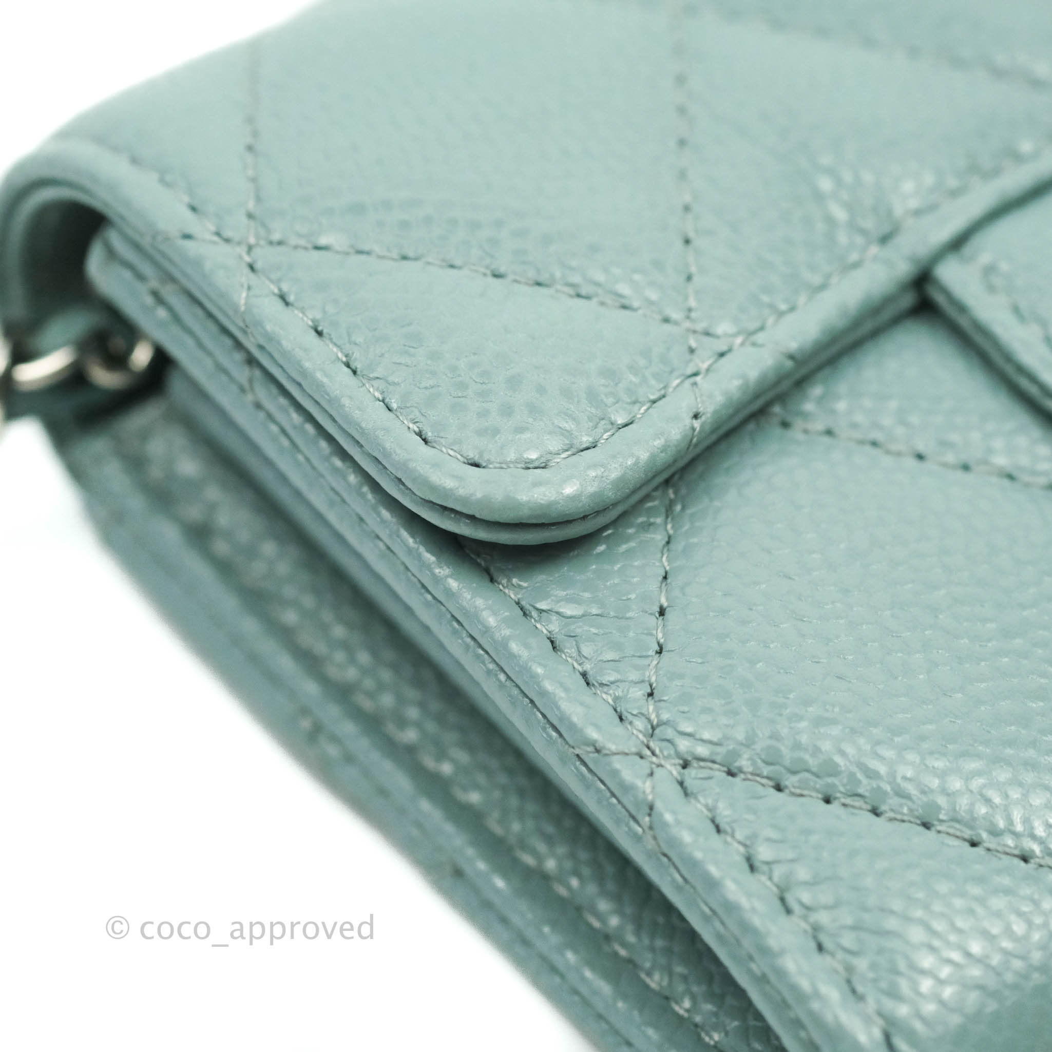 CHANEL Extra Mini Wallet on Chain Blue Calfskin – Clutch & Covet, LLC