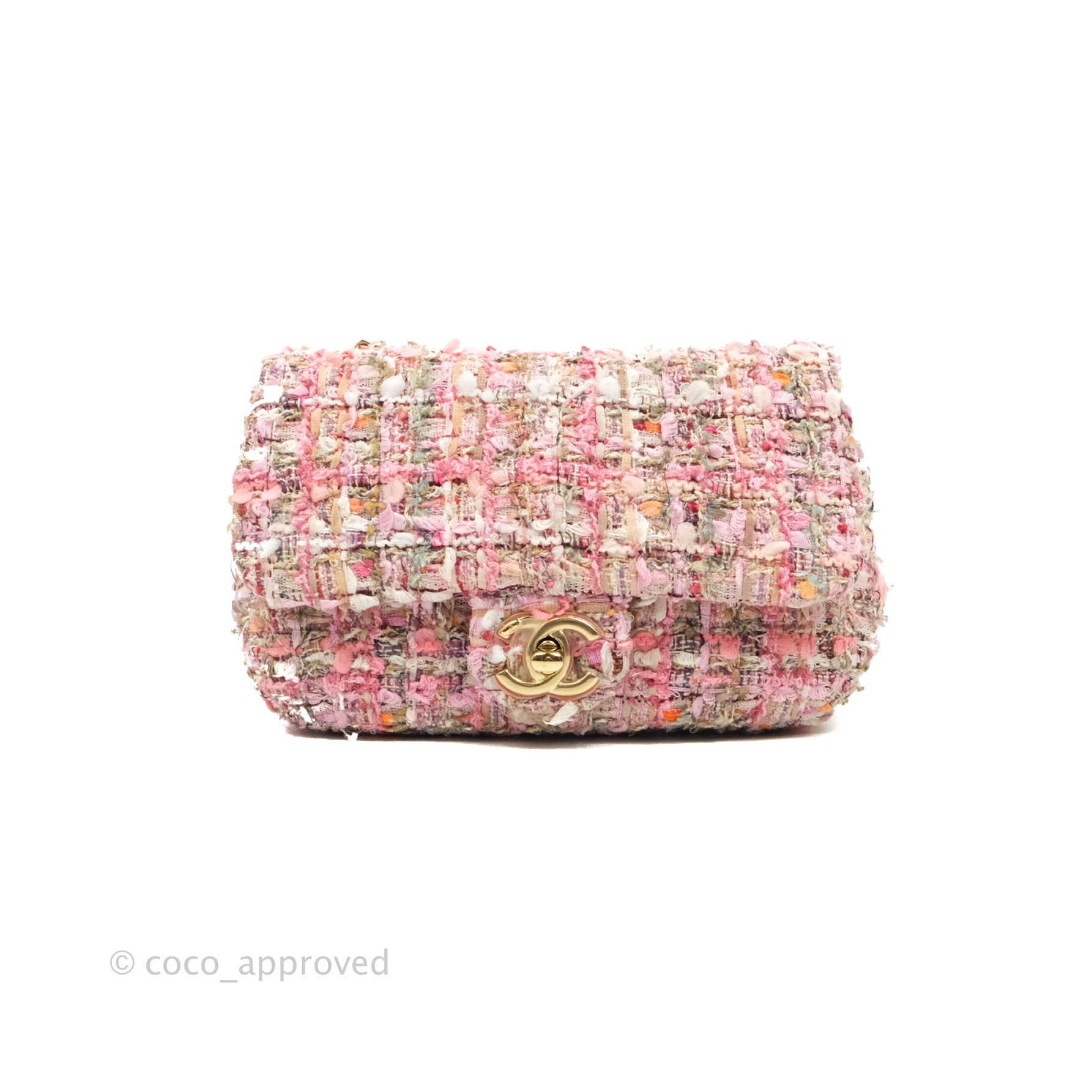 Chanel Mini Tweed Pink - Designer WishBags