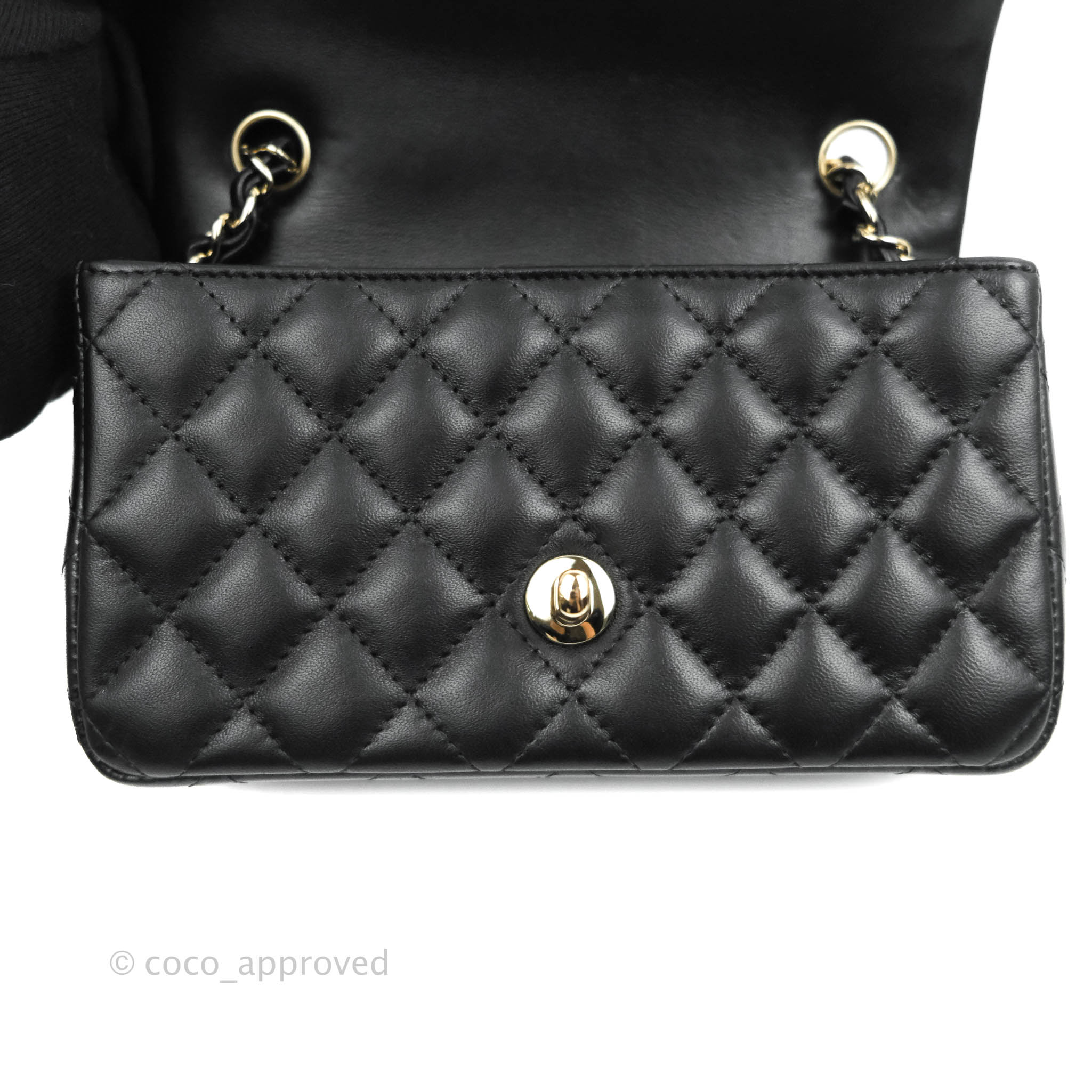 small chanel double flap bag black