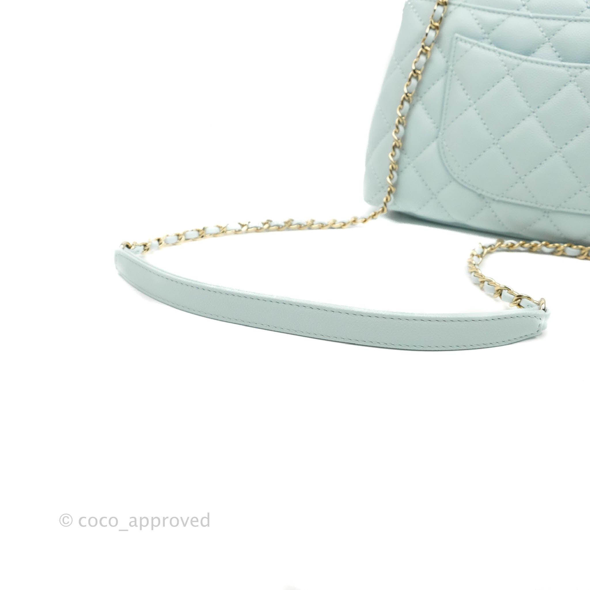 Chanel Extra Mini Coco Handle Quilted White Caviar Gold Hardware – Coco  Approved Studio