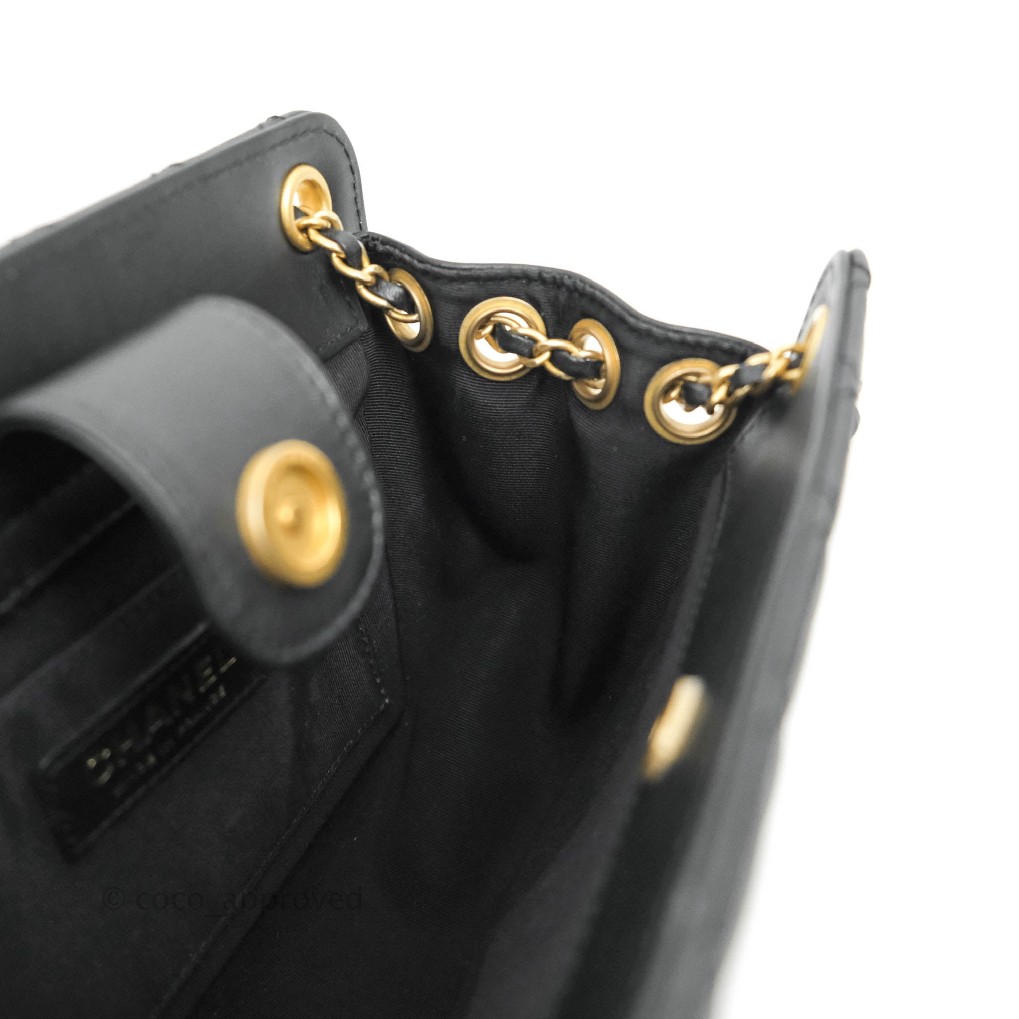 Chanel Small Accordion Tote Bag Black Calfskin Gold Hardware – Coco  Approved Studio