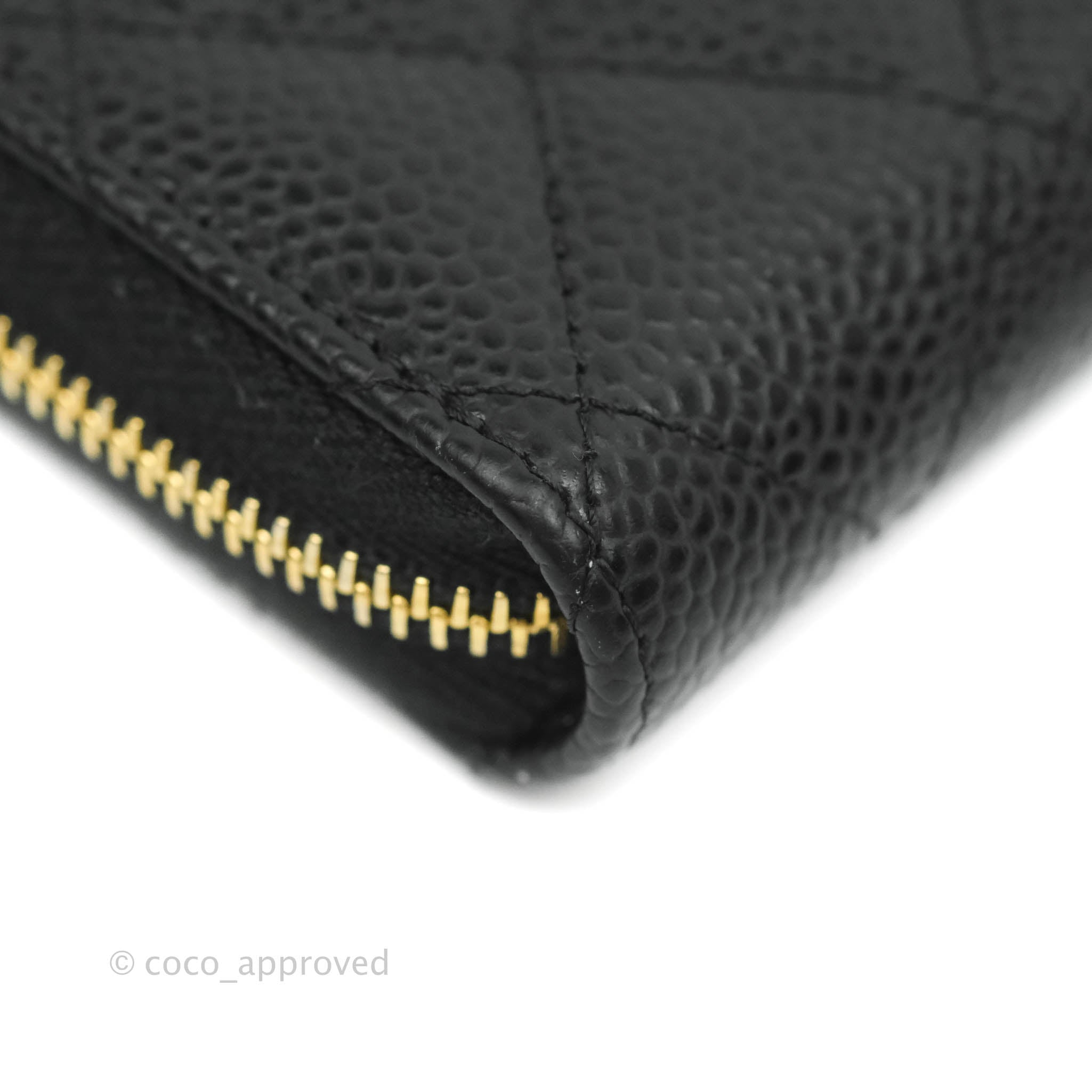 New CHANEL Gold Croc Embossed Zip O Coin Purse Wallet – Fashion Reloved