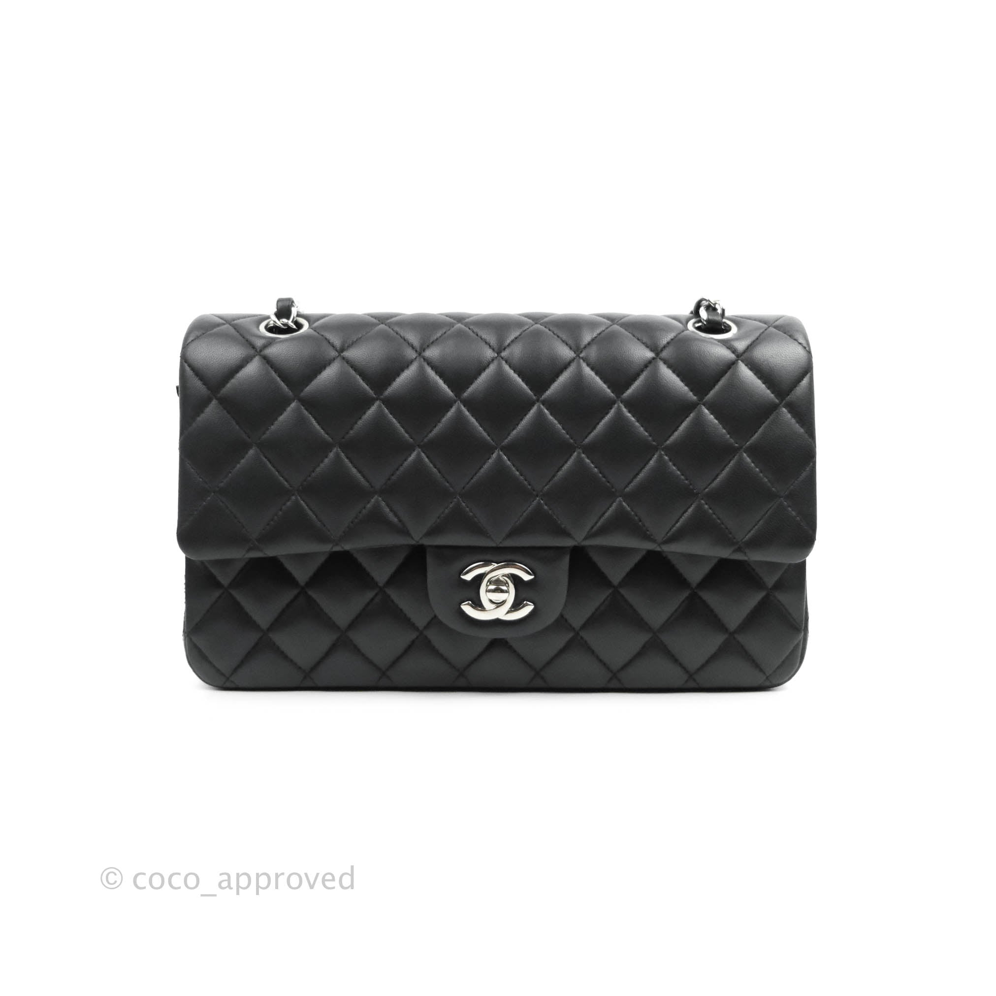 Chanel Lambskin Quilted Jumbo Double Flap Blue/Lilac Silver Hardware