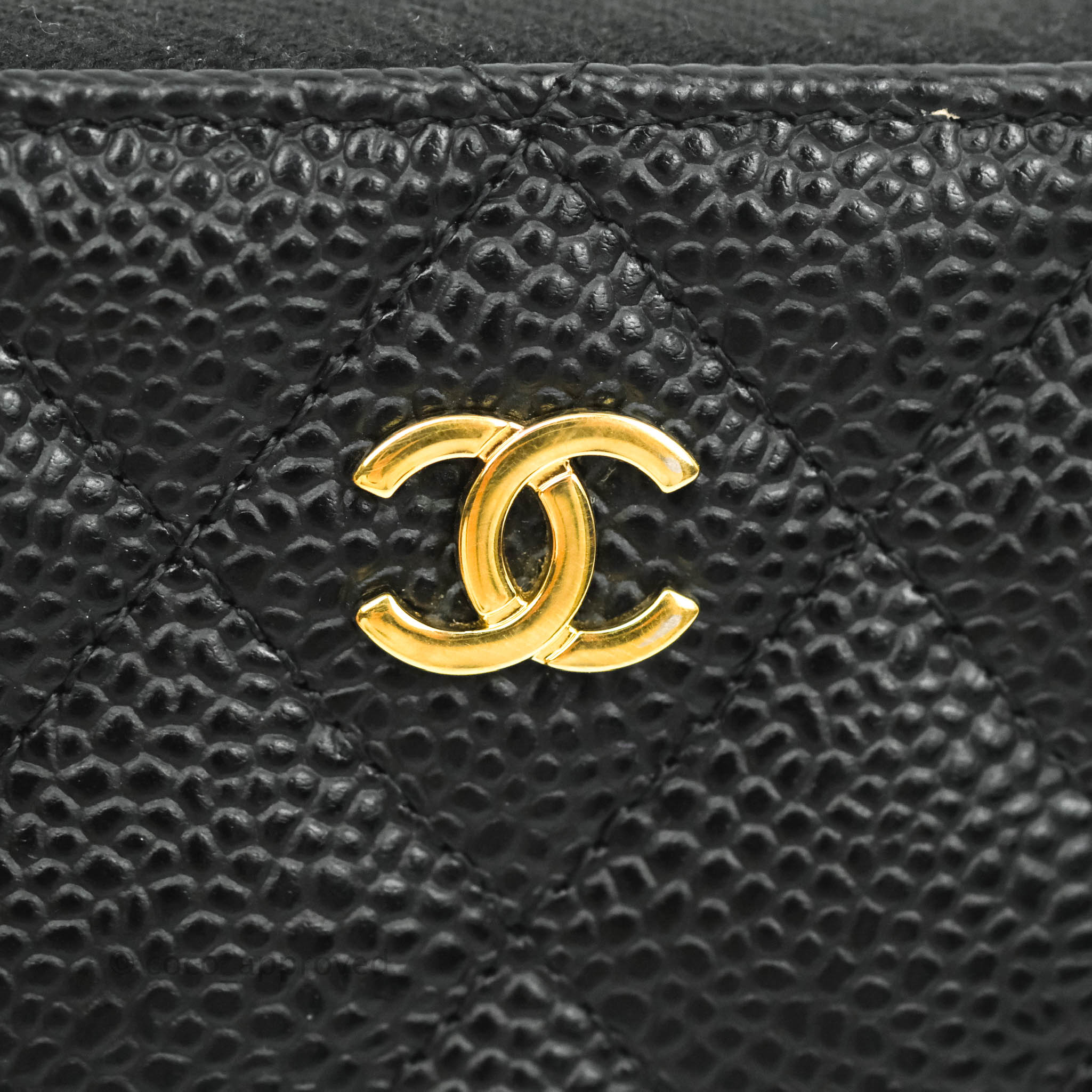 Chanel Classic Zipped Coin Purse  Black Caviar Silver Hardware – loveholic