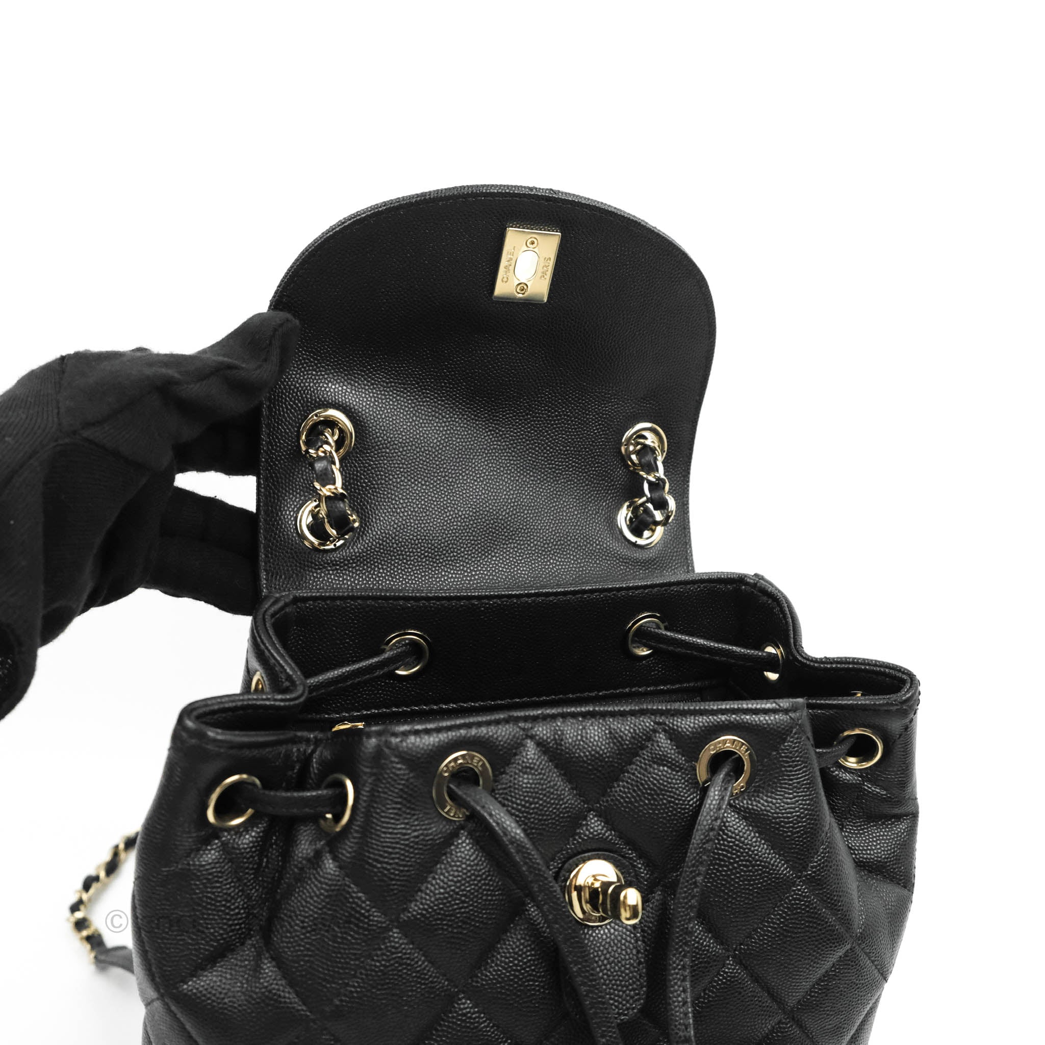 Backpack Chanel Black in Cotton - 25115851