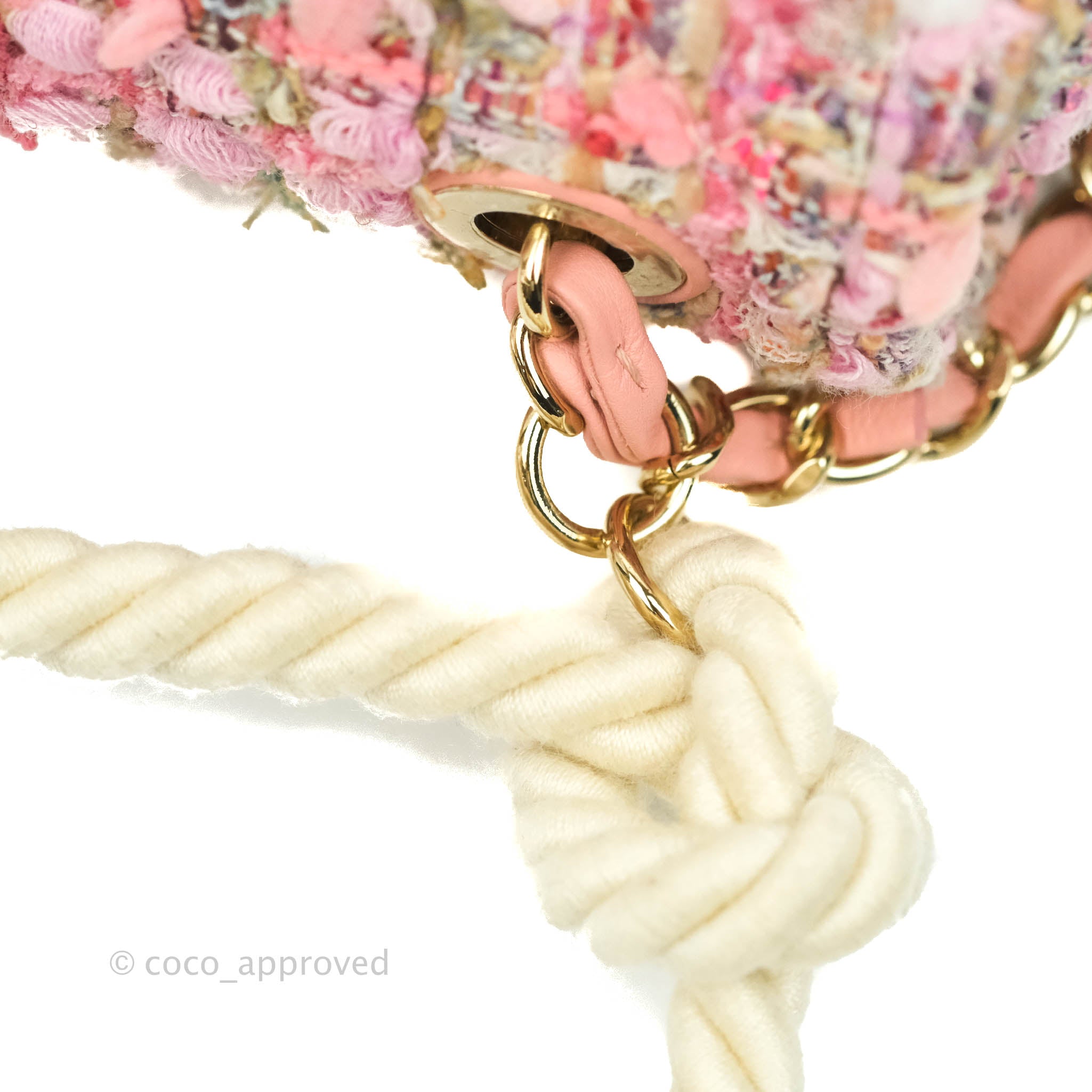 Chanel Ultra Mini Pink Tweed Belt-Bag with Champagne Gold Hardware – Sellier