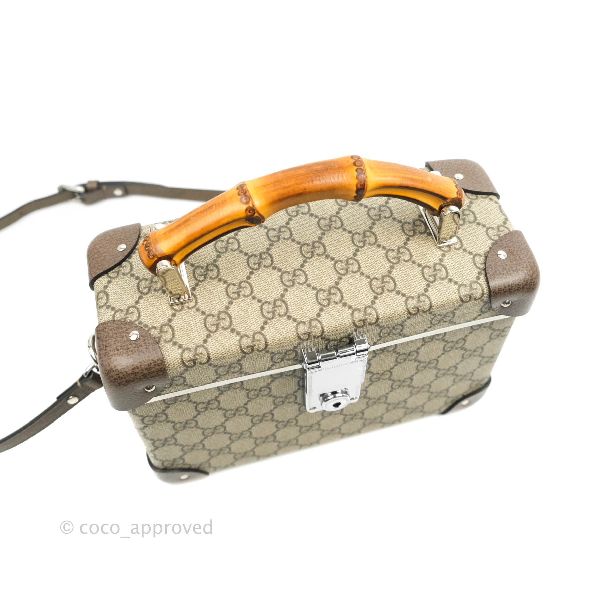 Rare Gucci Double Sided Bag with Bamboo Handle For Sale at 1stDibs