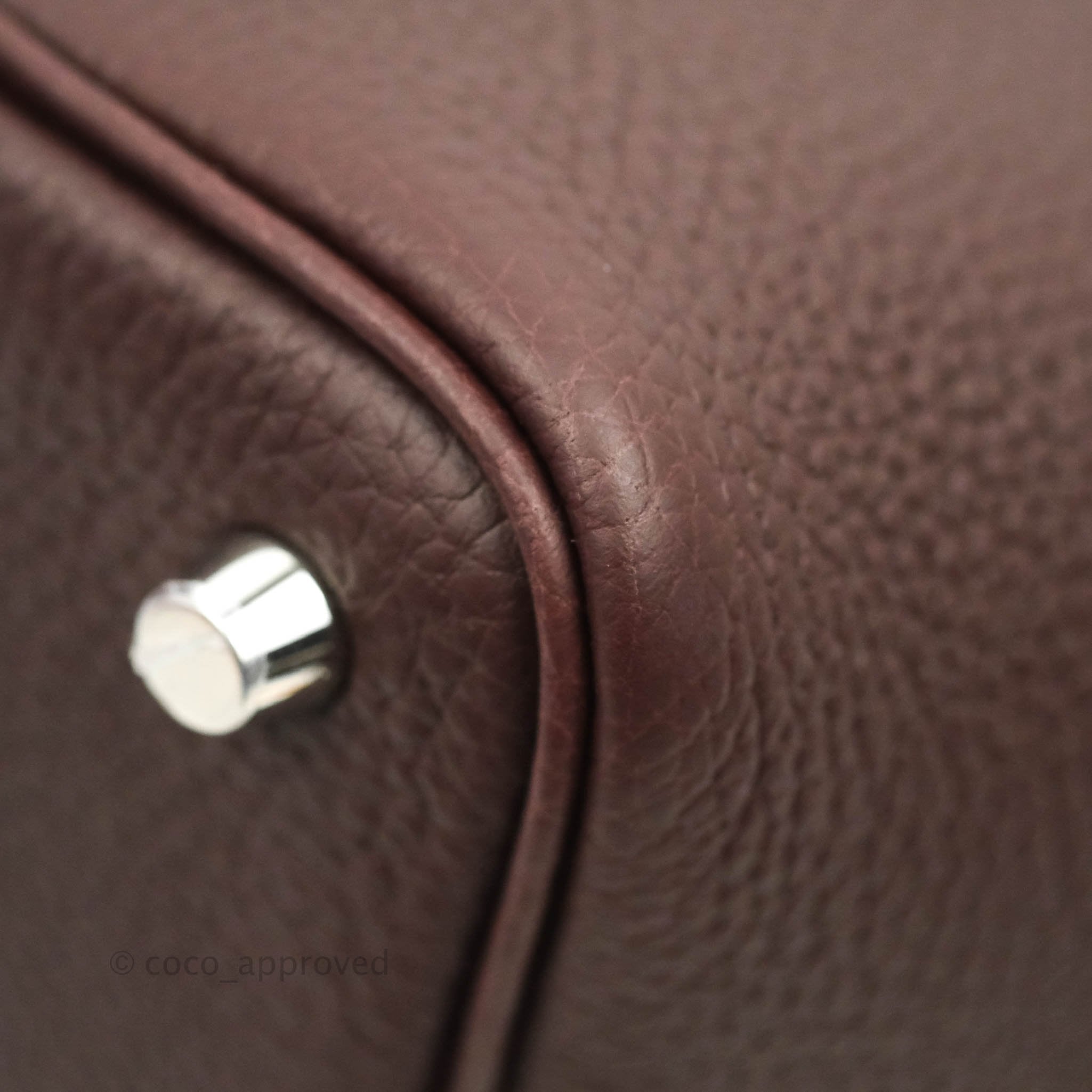 Hermès Borsa Picotin Lock 18 Rouge Sellier Silver Hardware