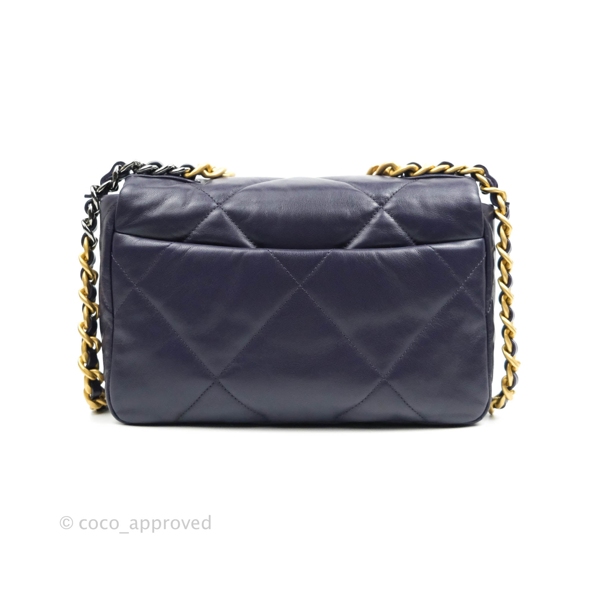 Chanel 19 Small Navy Mixed Hardware – Coco Approved Studio